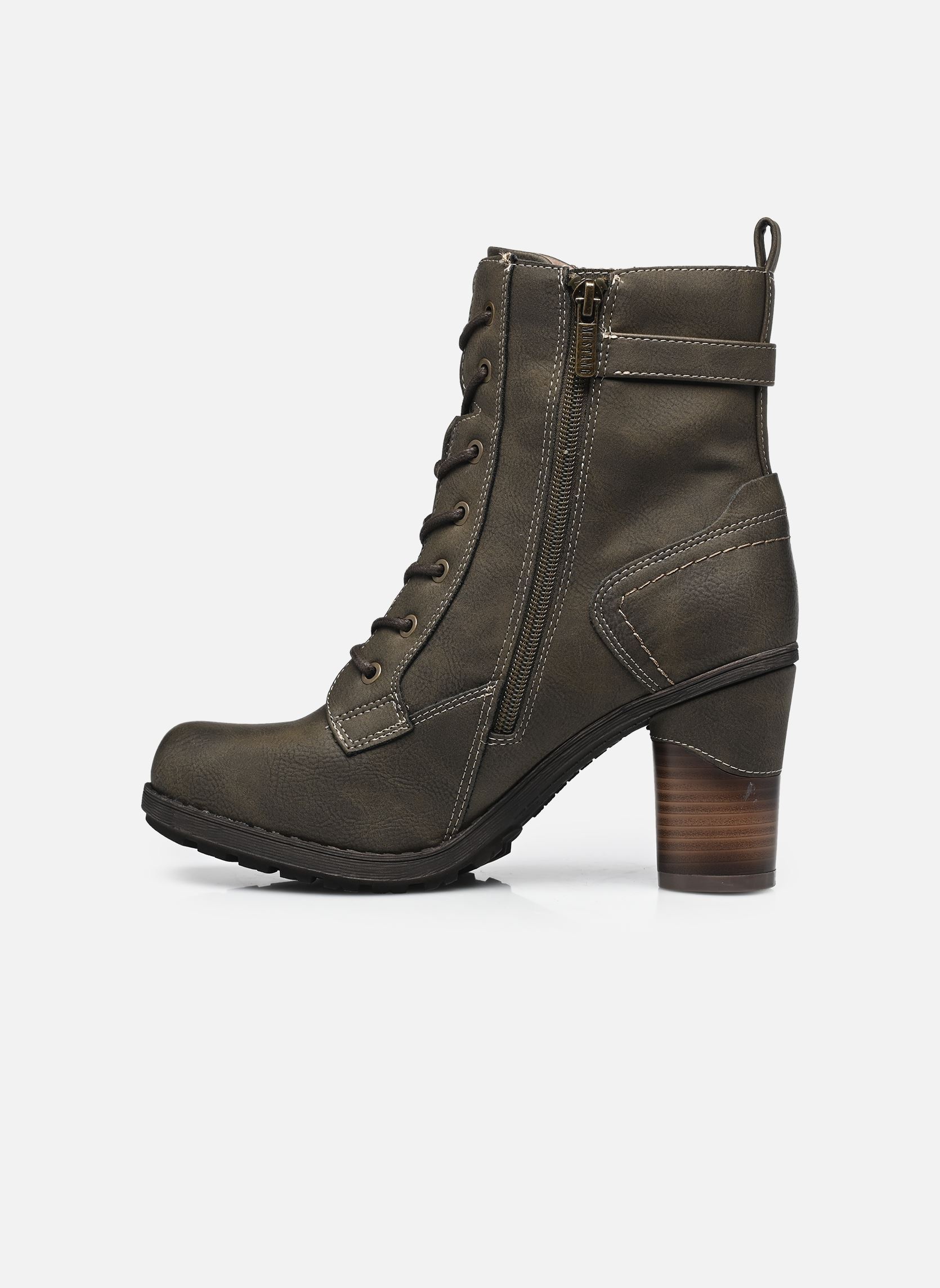 Geschnürte Stiefeletten 15M0162003 damen grün Mustang shoes Geschnürte Stiefeletten 15M0162003 damen grün khaki