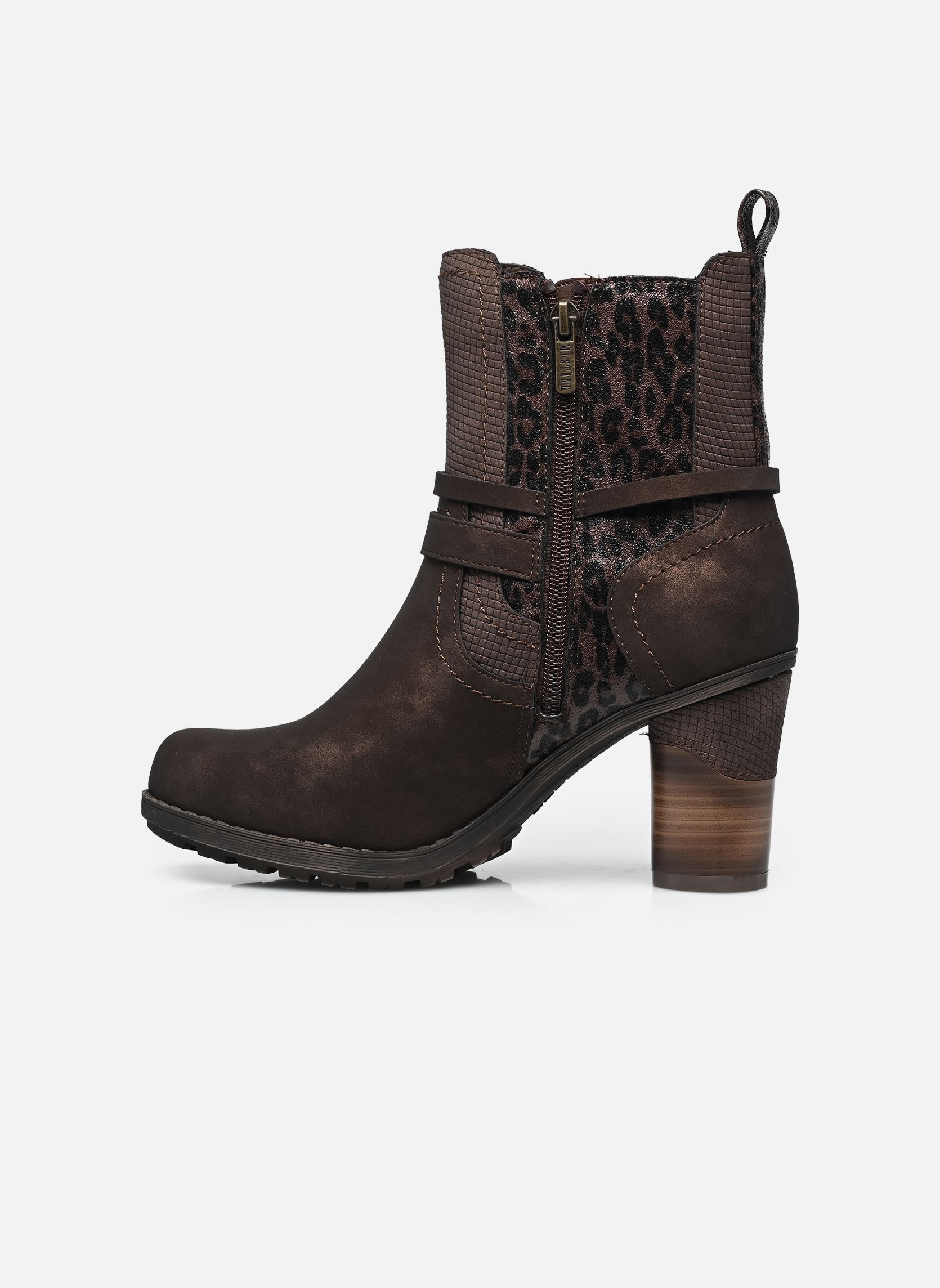 Enkellaarzen en boots 15M0162008 dames bruin Mustang shoes Enkellaarzen en boots 15M0162008 dames bruin MOKKA
