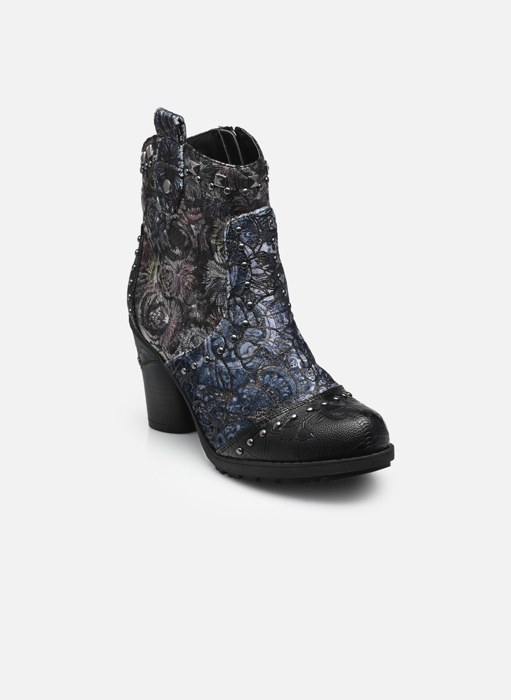 Cowboy boots 15M0162010 dames meerkleurig Mustang shoes Cowboy boots 15M0162010 dames meerkleurig Black-Multi