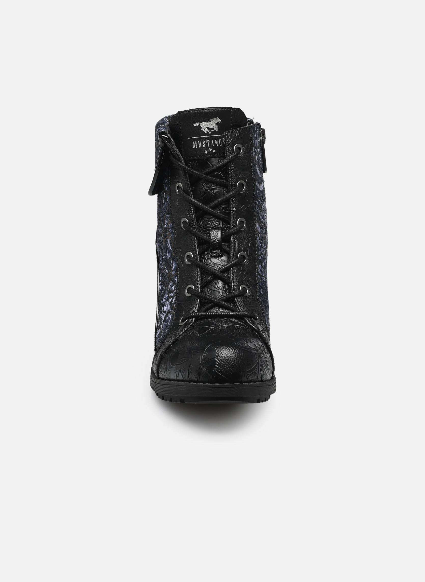 Bottines à lacets 15M0162011 femme noir Mustang shoes Bottines à lacets 15M0162011 femme noir BLACK-MULTI