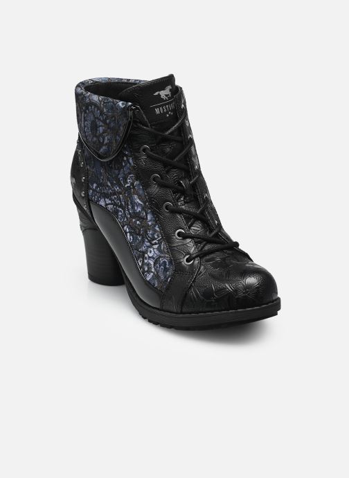 Mustang shoes Bottines à lacets 15M0162011 femme noir