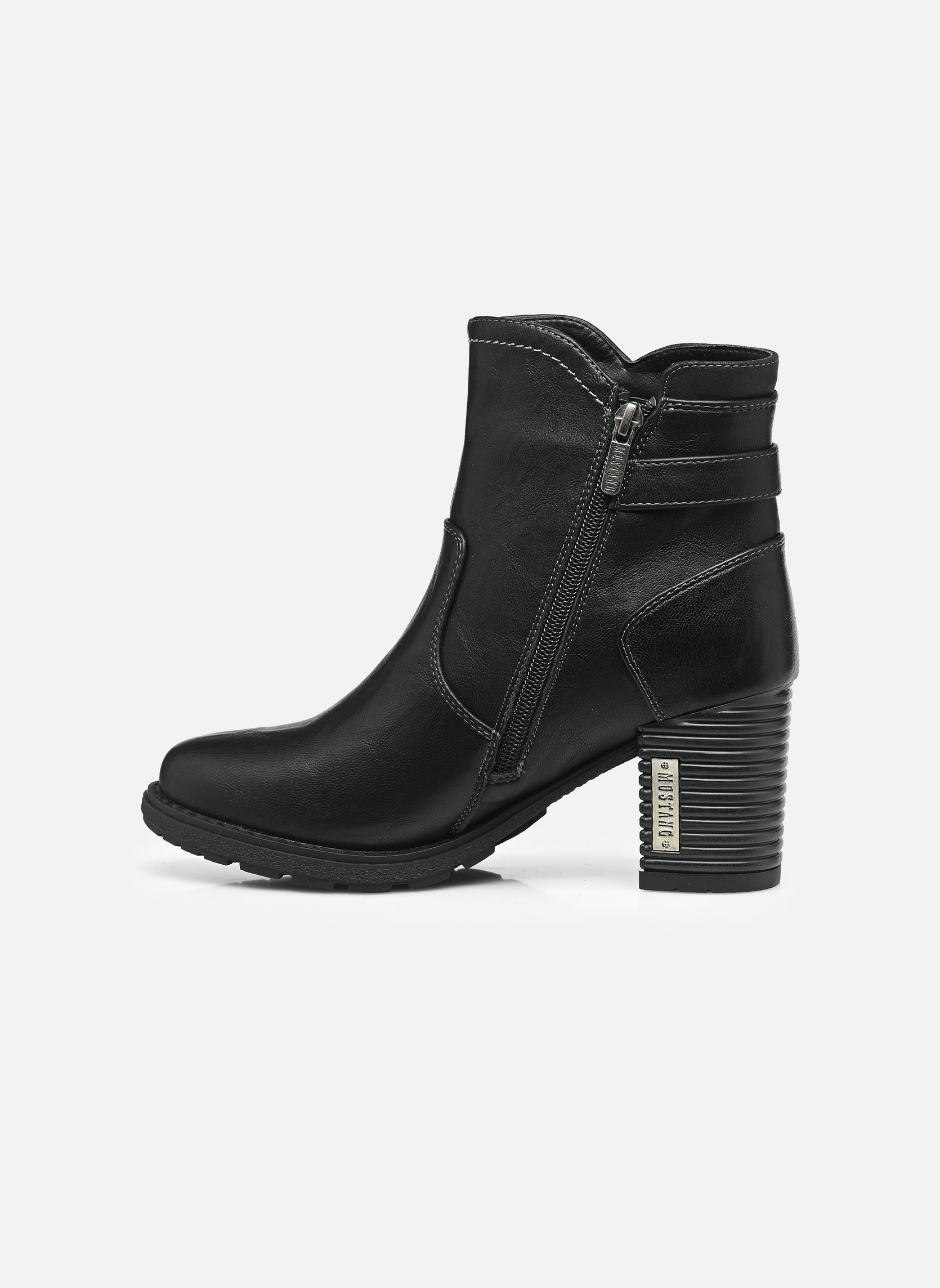 Enkellaarzen en boots 15M0182003 dames zwart Mustang shoes Enkellaarzen en boots 15M0182003 dames zwart Black