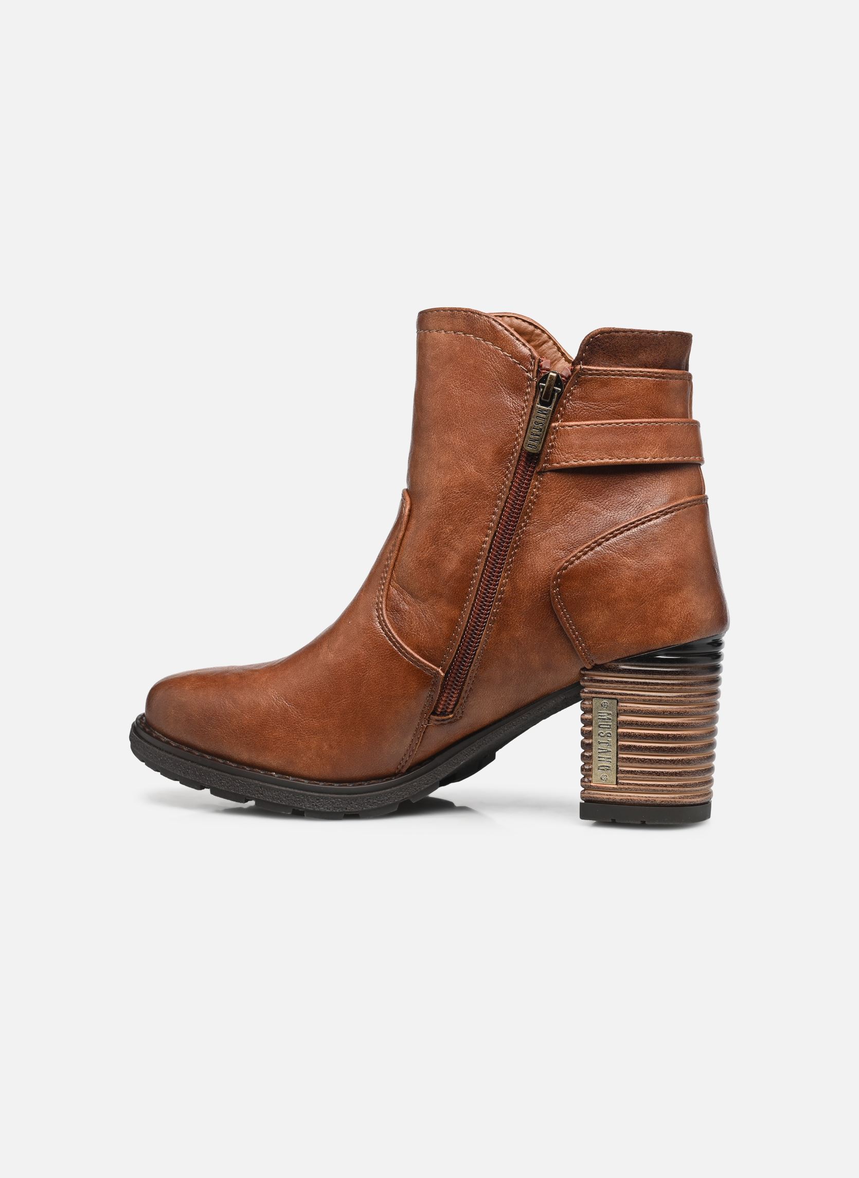 Enkellaarzen en boots 15M0182003 dames bruin Mustang shoes Enkellaarzen en boots 15M0182003 dames bruin COGNAC