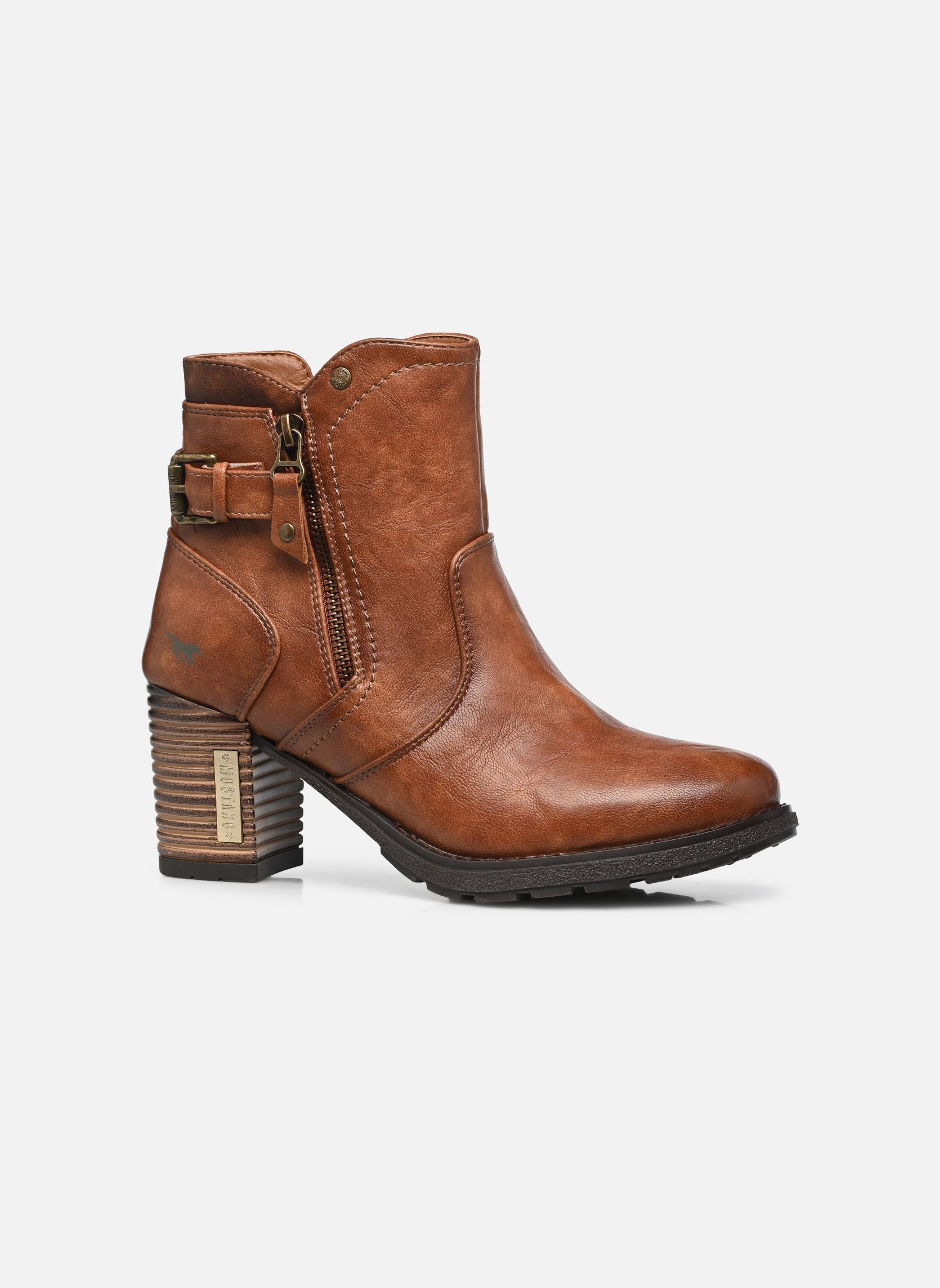 Enkellaarzen en boots 15M0182003 dames bruin Mustang shoes Enkellaarzen en boots 15M0182003 dames bruin COGNAC