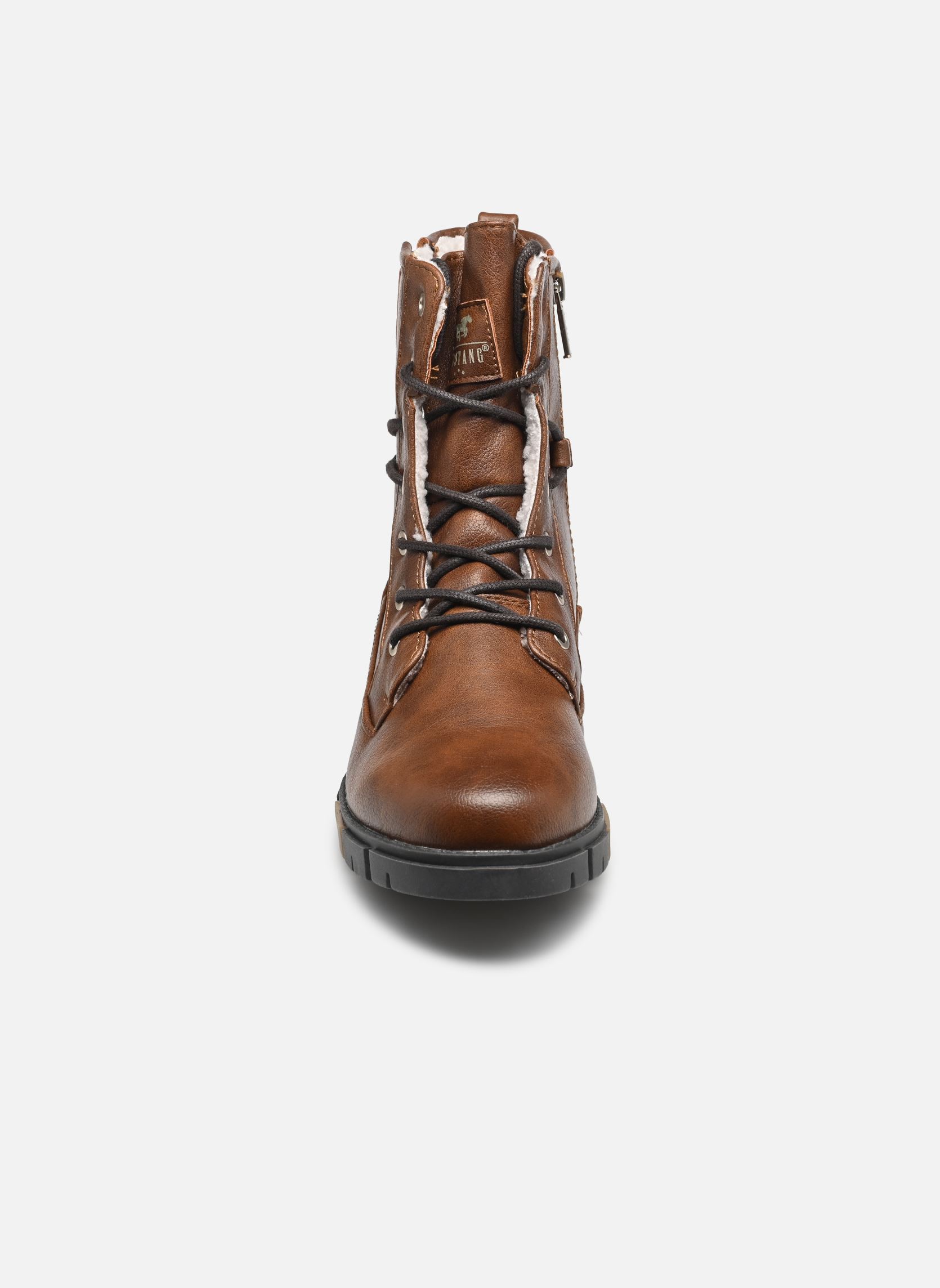Geschnürte Stiefeletten 15M0322001 damen braun Mustang shoes Geschnürte Stiefeletten 15M0322001 damen braun BROWN