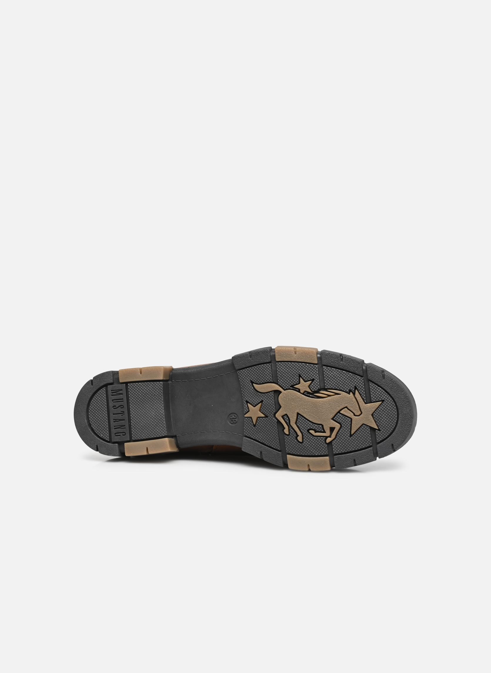 Mustang dámské červené kotníkové kozačky - 15M0322001-RED