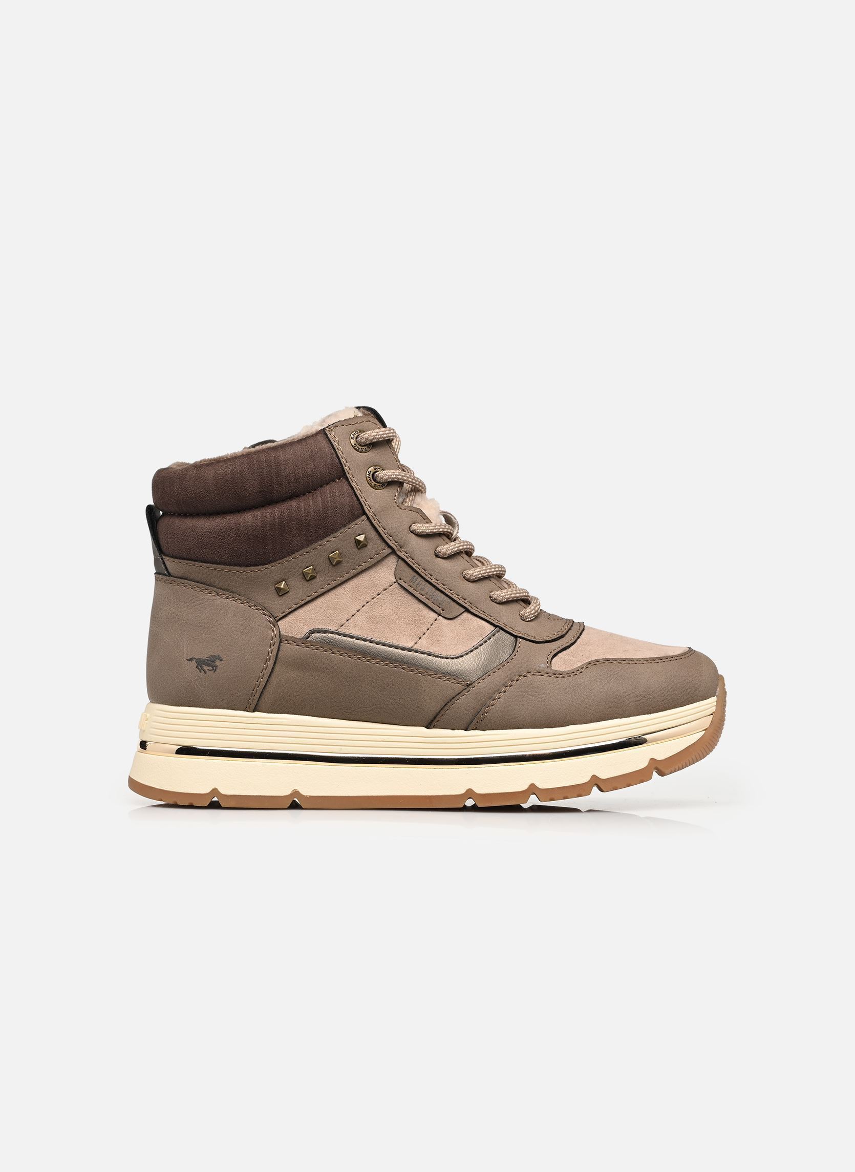 Baskets montantes 15M0332005 femme marron Mustang shoes Baskets montantes 15M0332005 femme marron MUD