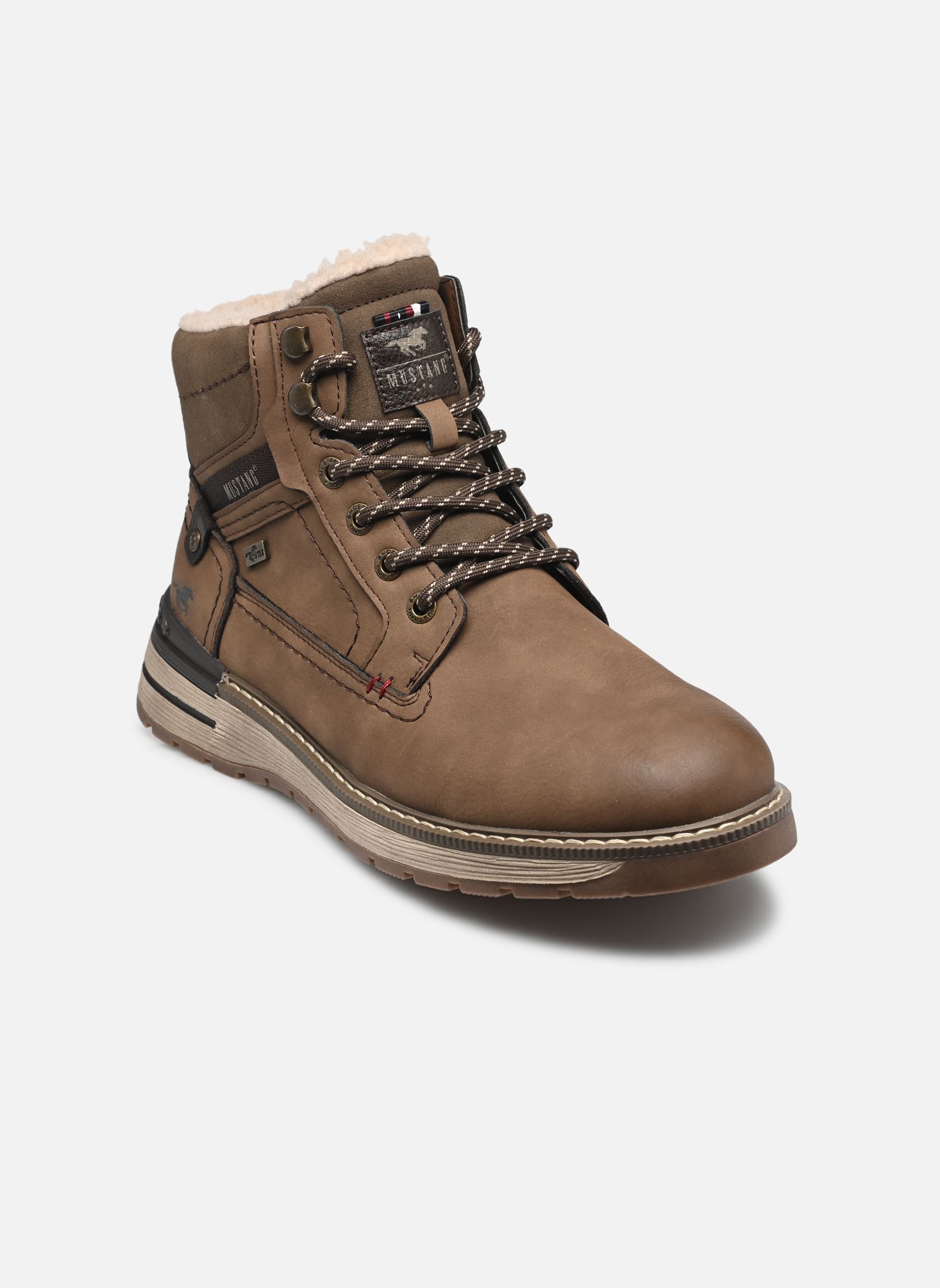Bottines à lacets 15M0011001 homme marron Mustang shoes Bottines à lacets 15M0011001 homme marron Mud