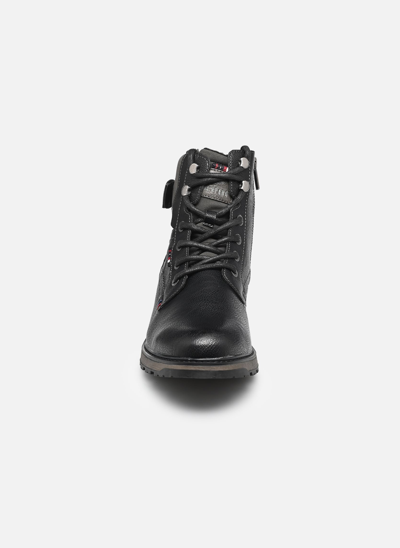 Veterlaarsjes 15M0021001 heren zwart Mustang shoes Veterlaarsjes 15M0021001 heren zwart Black