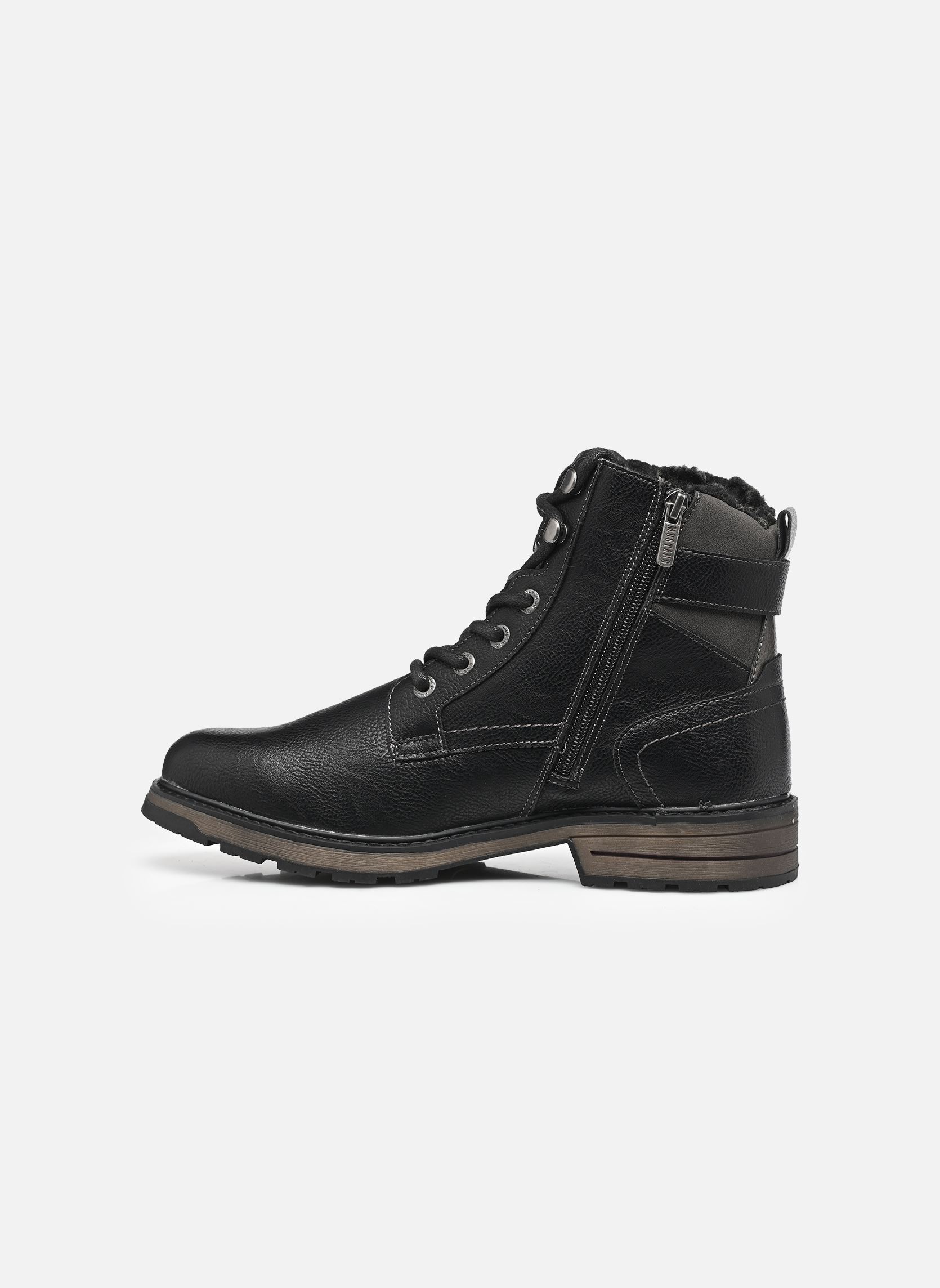 Veterlaarsjes 15M0021001 heren zwart Mustang shoes Veterlaarsjes 15M0021001 heren zwart Black