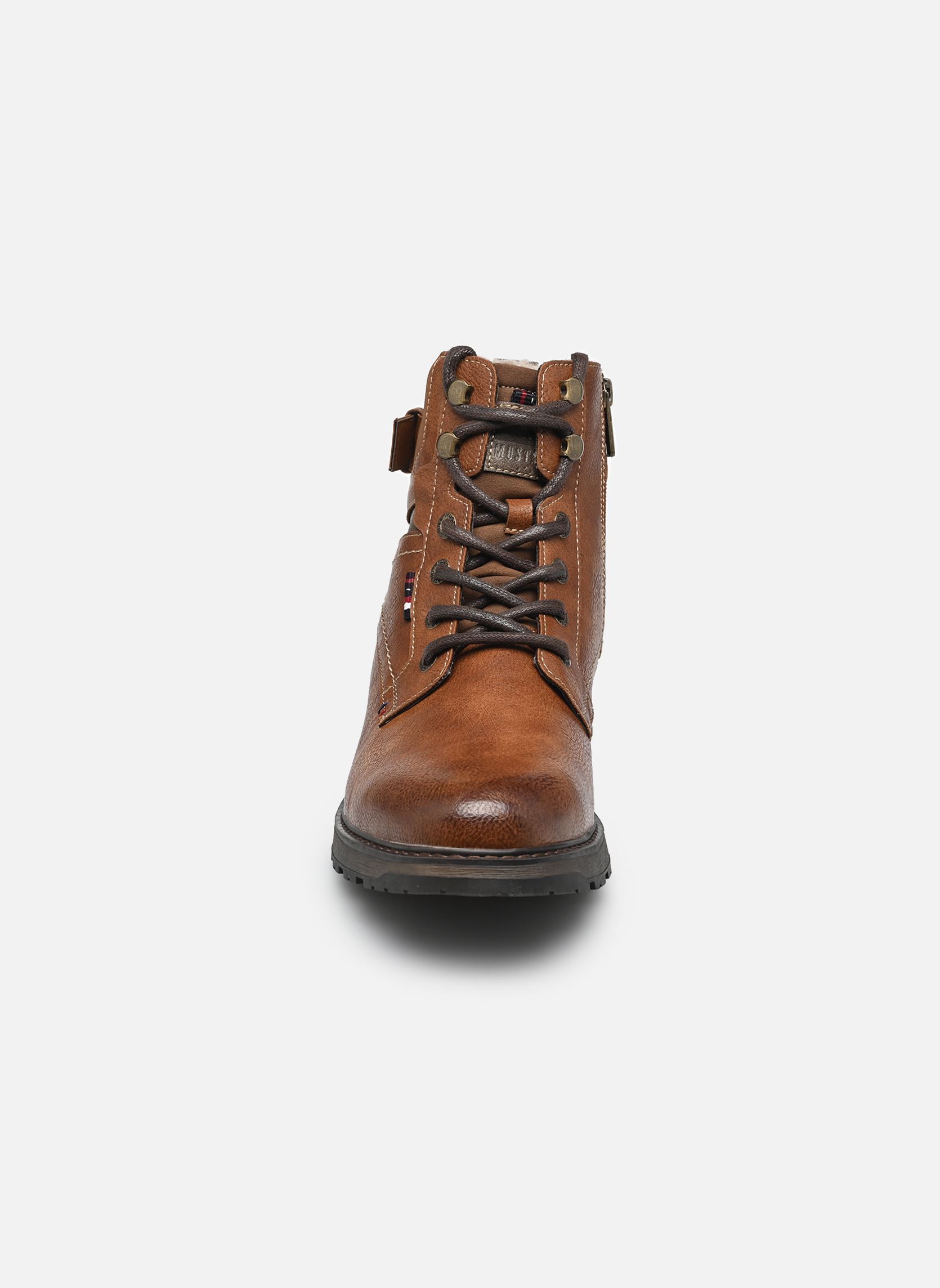 Veterlaarsjes 15M0021001 heren bruin Mustang shoes Veterlaarsjes 15M0021001 heren bruin Brown