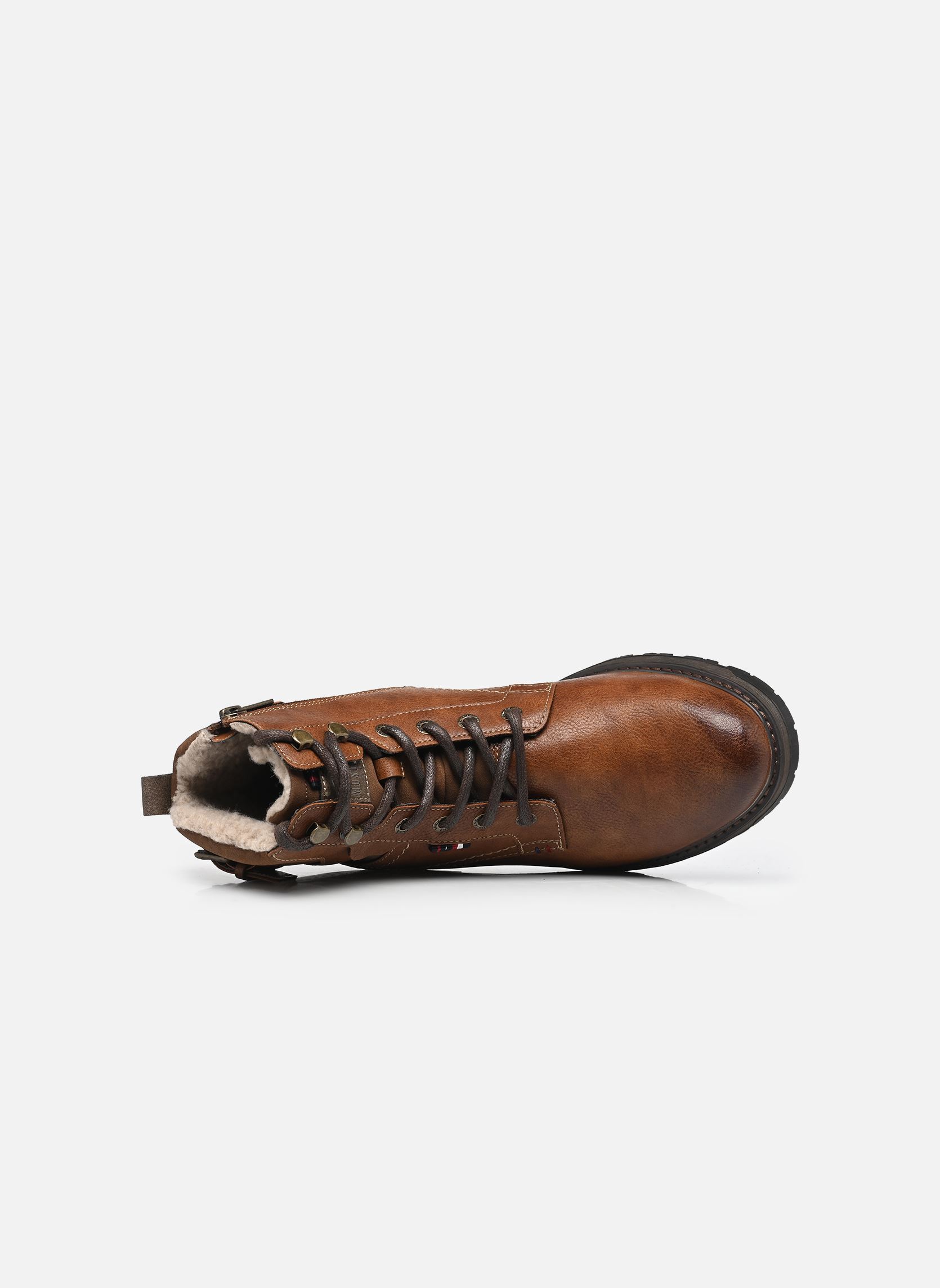 Veterlaarsjes 15M0021001 heren bruin Mustang shoes Veterlaarsjes 15M0021001 heren bruin Brown