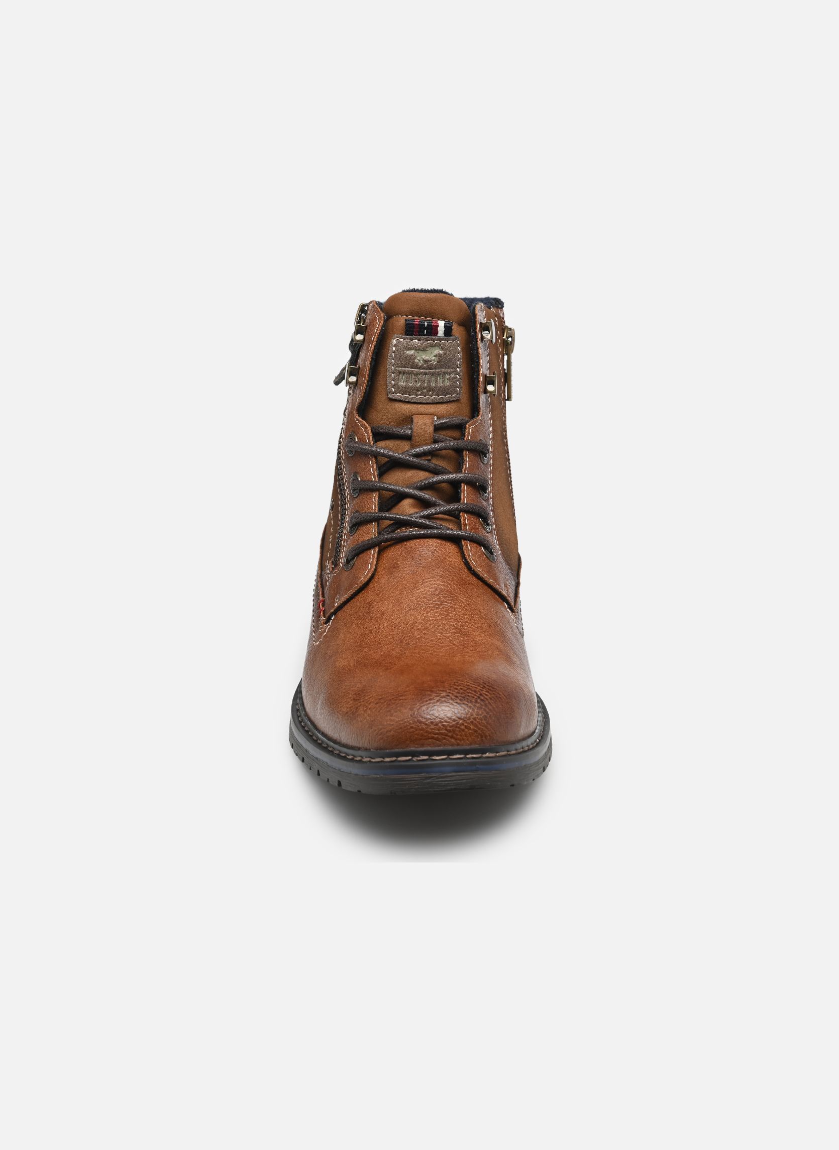 Bottes MUSTANG Pour Homme - Tige Synthétique, Hauteur Cheville, Fermeture à Lacets, Semelle Plate - Chaussures Décontractées