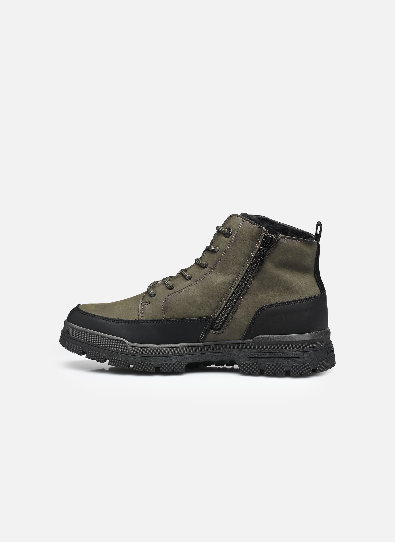 Bottines à lacets 15M0101004 homme vert Mustang shoes Bottines à lacets 15M0101004 homme vert OLIVE