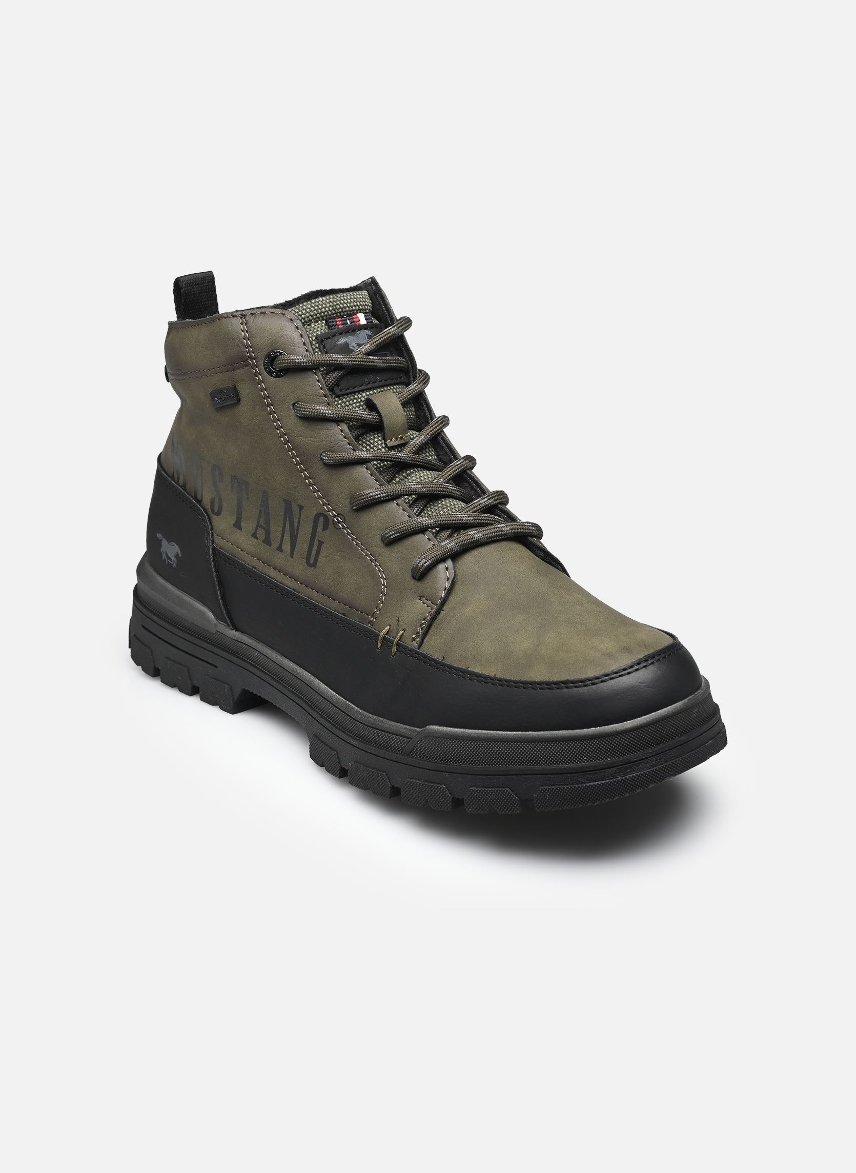 Bottines à lacets 15M0101004 homme vert Mustang shoes Bottines à lacets 15M0101004 homme vert OLIVE