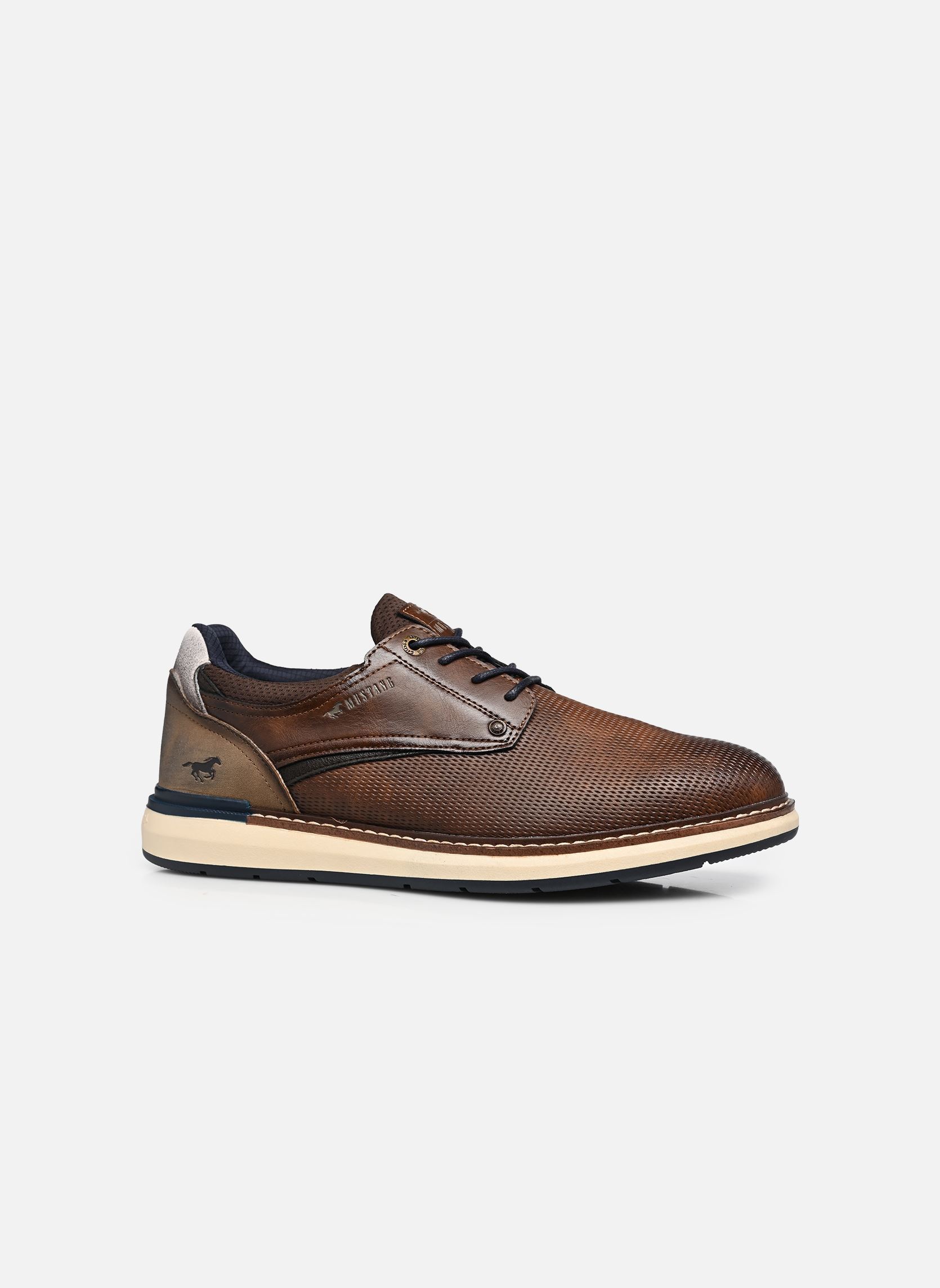 Derby schoenen 15M0141001 heren bruin Mustang shoes Derby schoenen 15M0141001 heren bruin Cognac