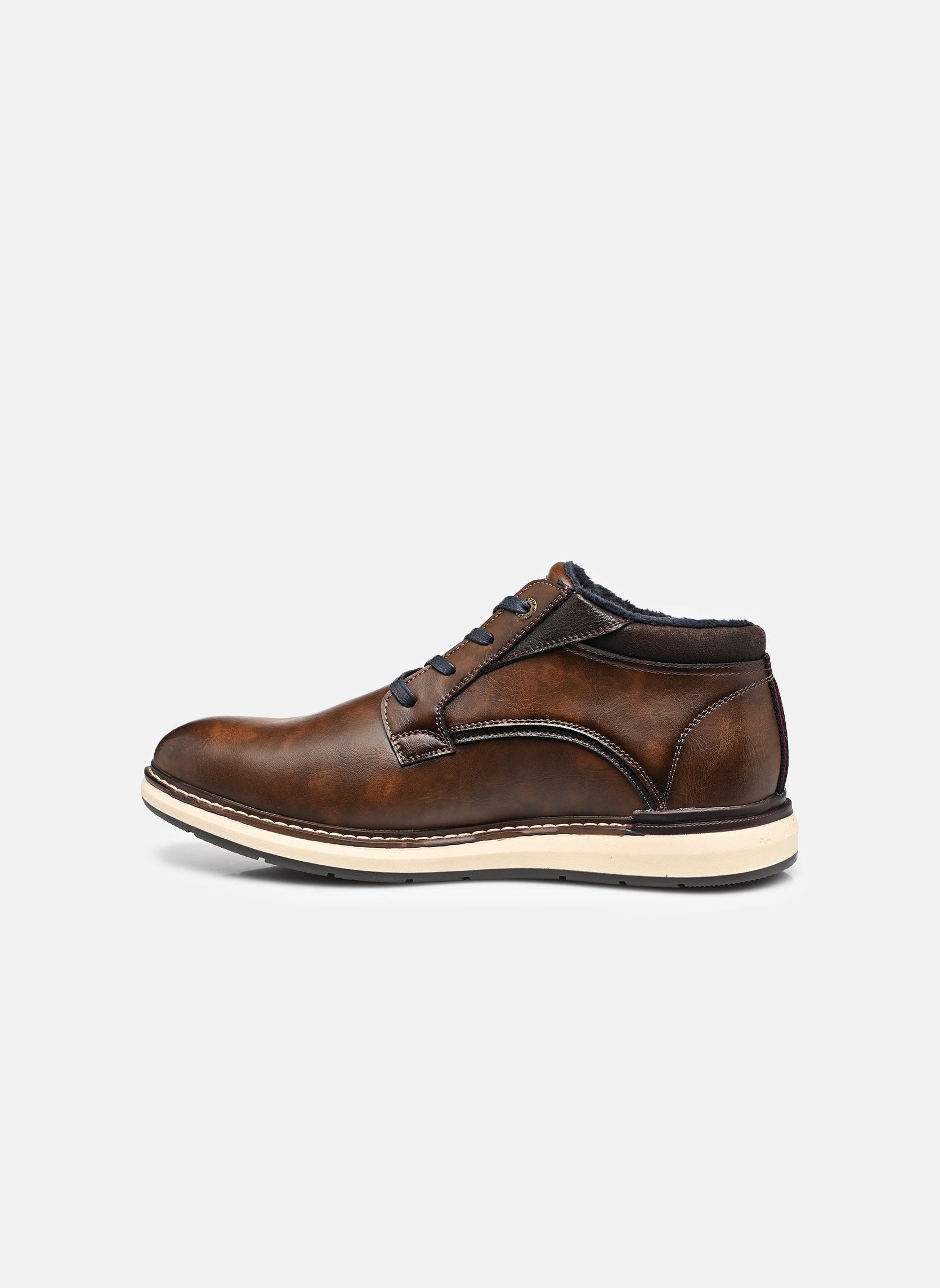 Veterlaarsjes 15M0141003 heren bruin Mustang shoes Veterlaarsjes 15M0141003 heren bruin Cognac