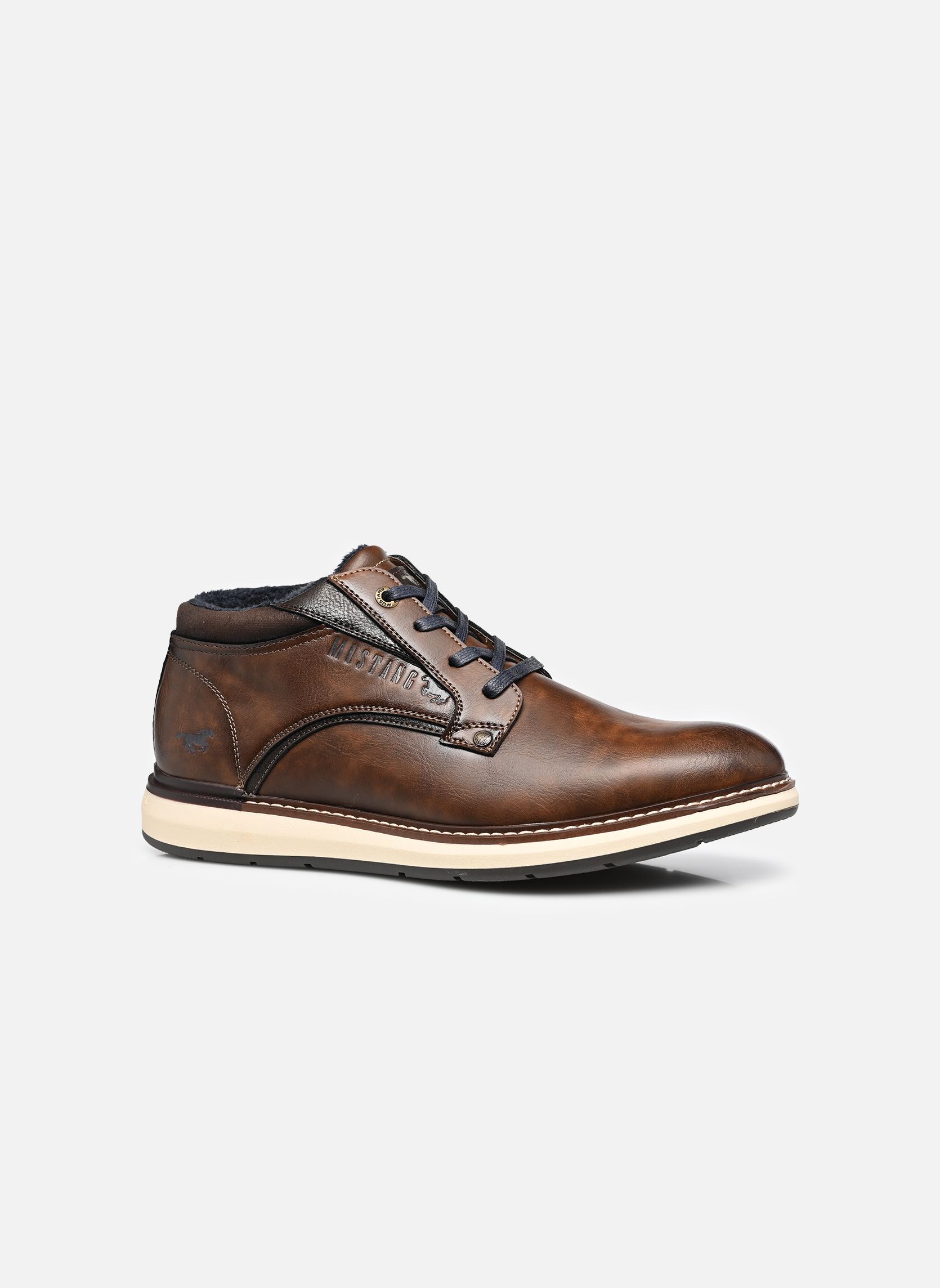 Veterlaarsjes 15M0141003 heren bruin Mustang shoes Veterlaarsjes 15M0141003 heren bruin Cognac