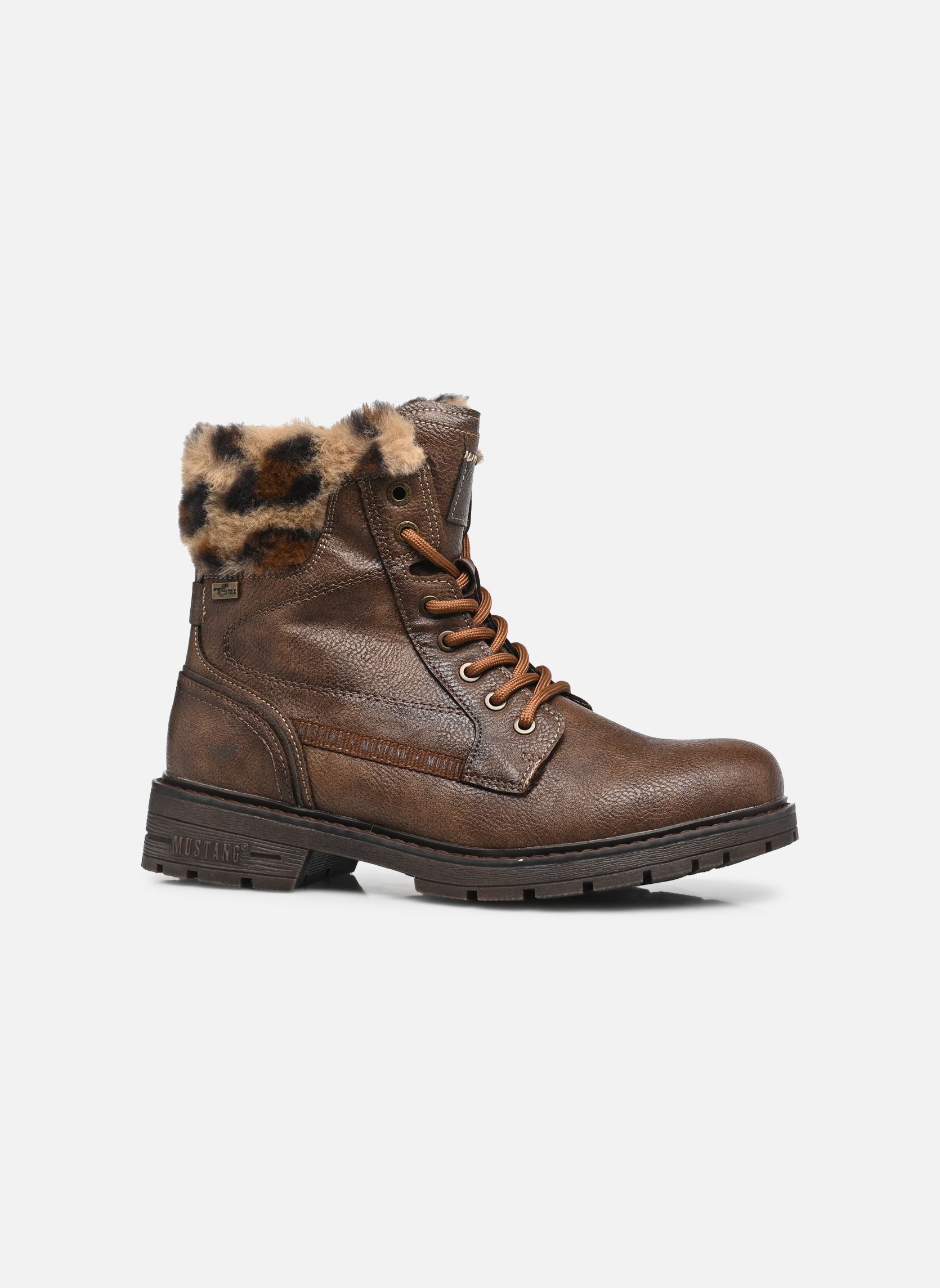 Bottines à lacets 15M0022005 femme marron Mustang shoes Bottines à lacets 15M0022005 femme marron MOKKA