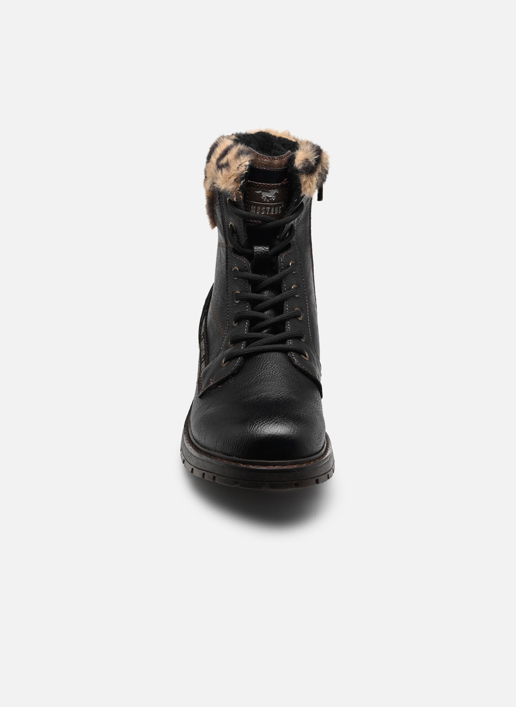 Veterlaarsjes 15M0022005 dames zwart Mustang shoes Veterlaarsjes 15M0022005 dames zwart BLACK