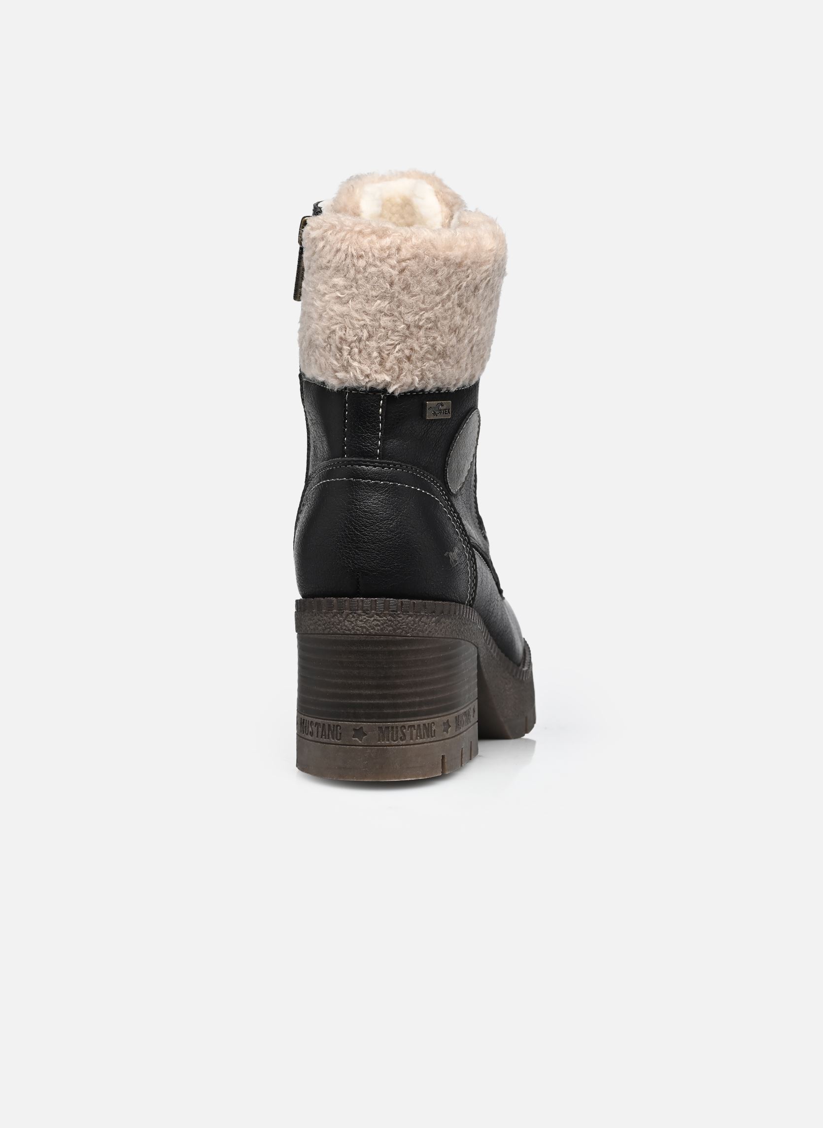 Veterlaarsjes 15M0032002 dames zwart Mustang shoes Veterlaarsjes 15M0032002 dames zwart Black