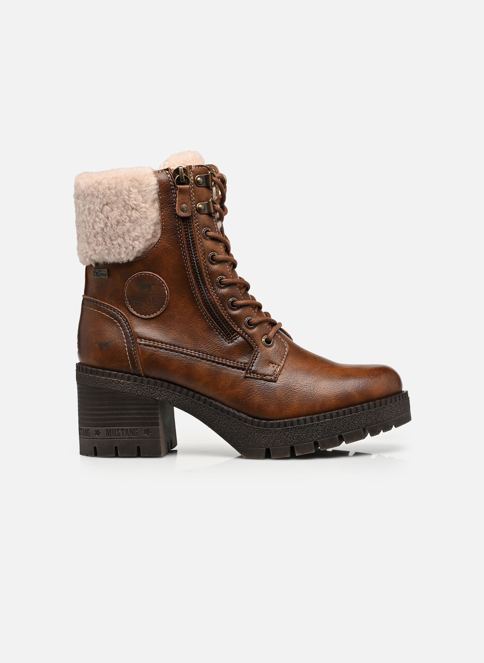 Geschnürte Stiefeletten 15M0032002 damen braun Mustang shoes Geschnürte Stiefeletten 15M0032002 damen braun Brown