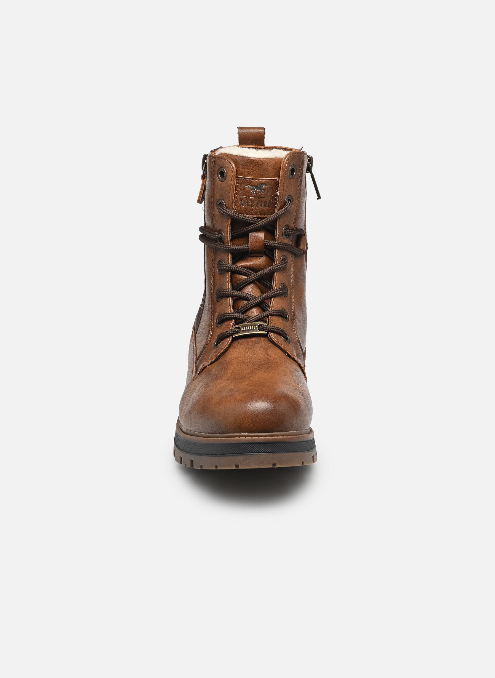 Bottines à lacets 15M0042003 femme marron Mustang shoes Bottines à lacets 15M0042003 femme marron BROWN