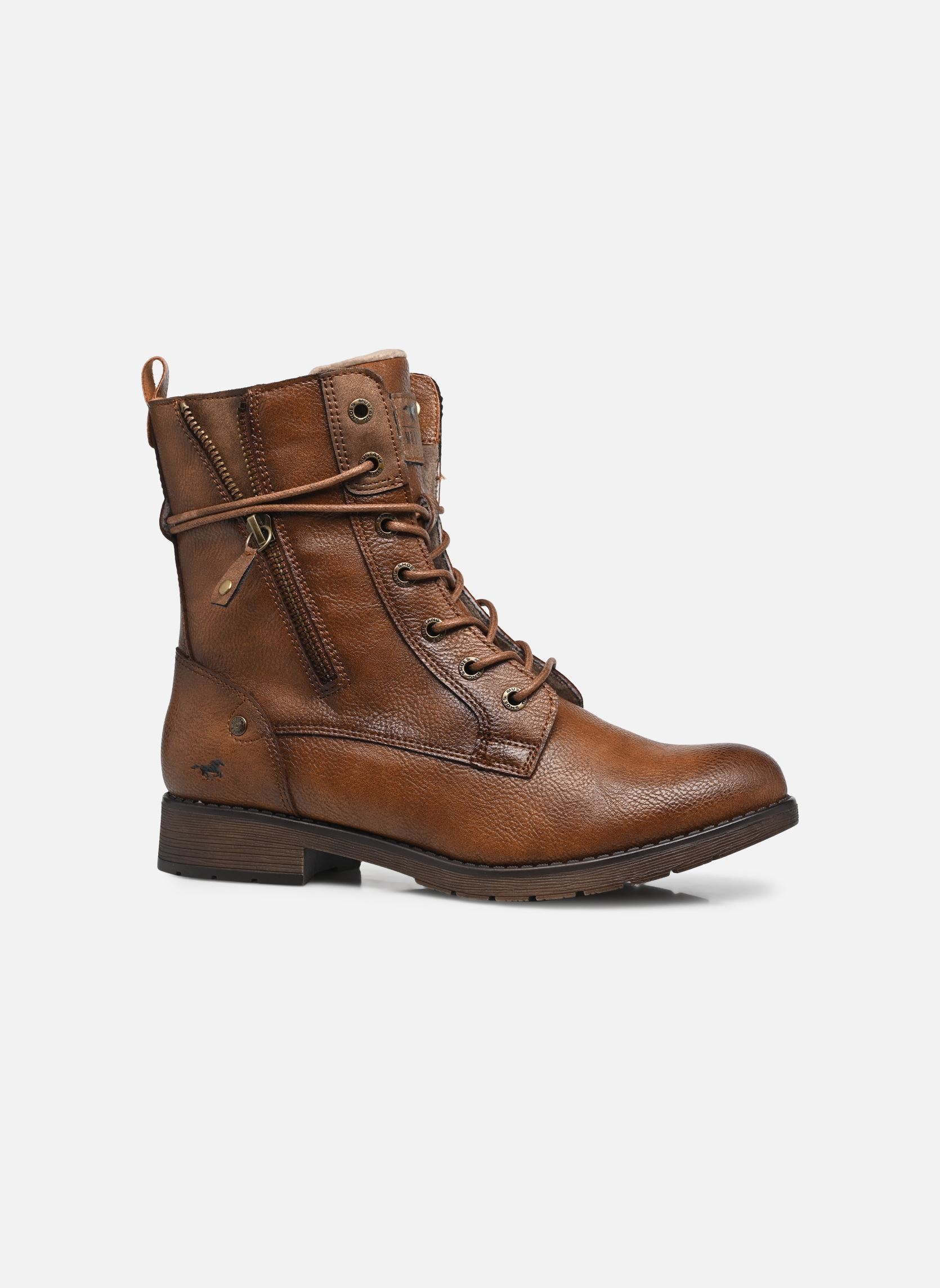 Bottines à lacets 15M0052001 femme marron Mustang shoes Bottines à lacets 15M0052001 femme marron COGNAC