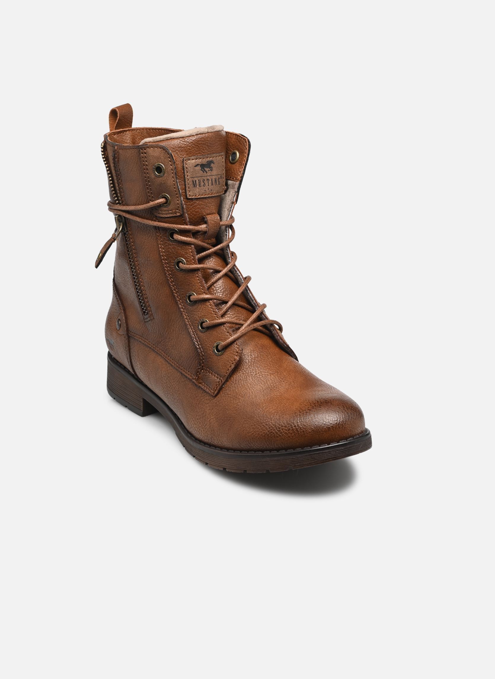 Bottines à lacets 15M0052001 femme marron Mustang shoes Bottines à lacets 15M0052001 femme marron COGNAC