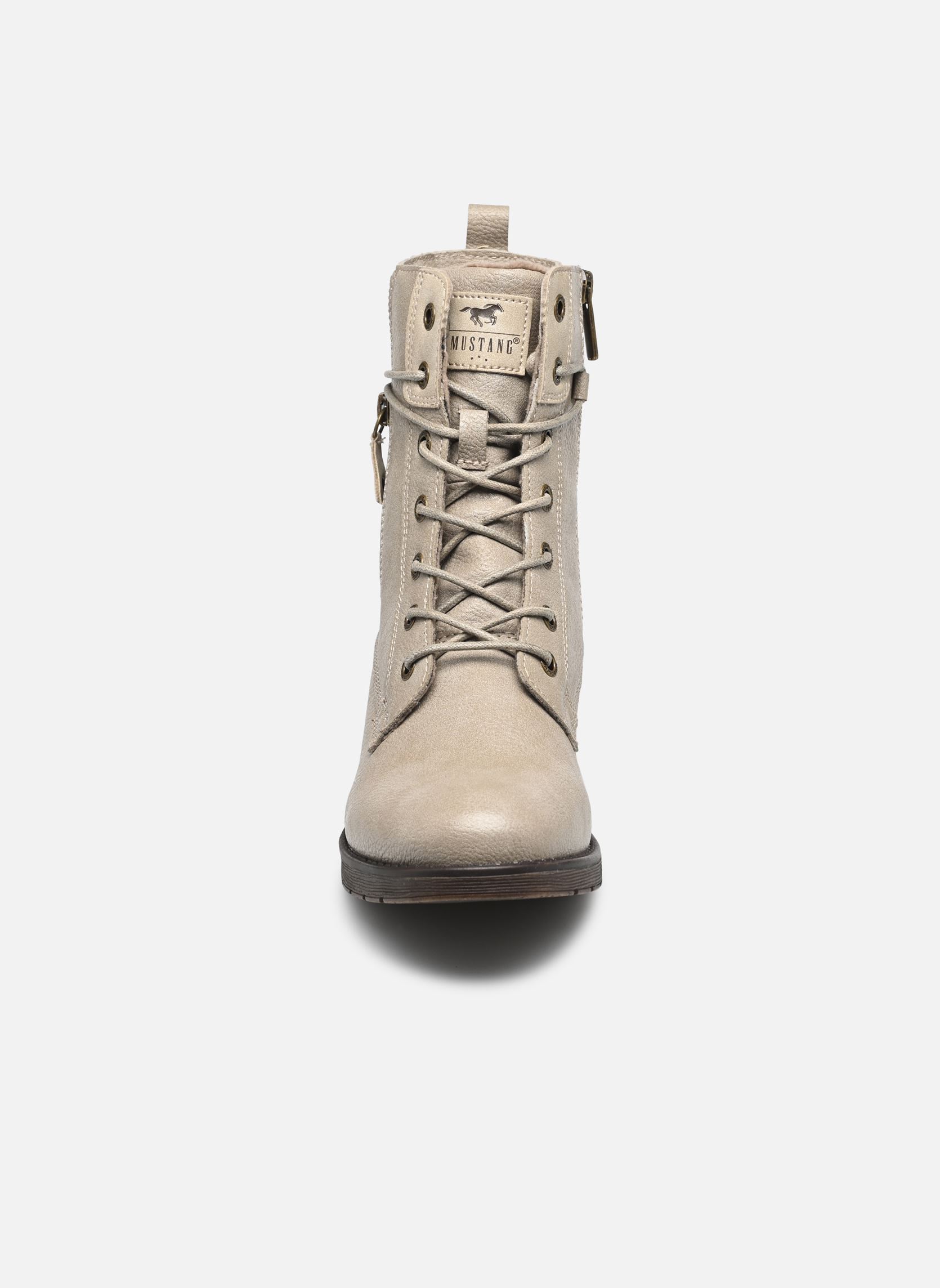 Geschnürte Stiefeletten 15M0052001 damen weiß Mustang shoes Geschnürte Stiefeletten 15M0052001 damen weiß OFFWHITE