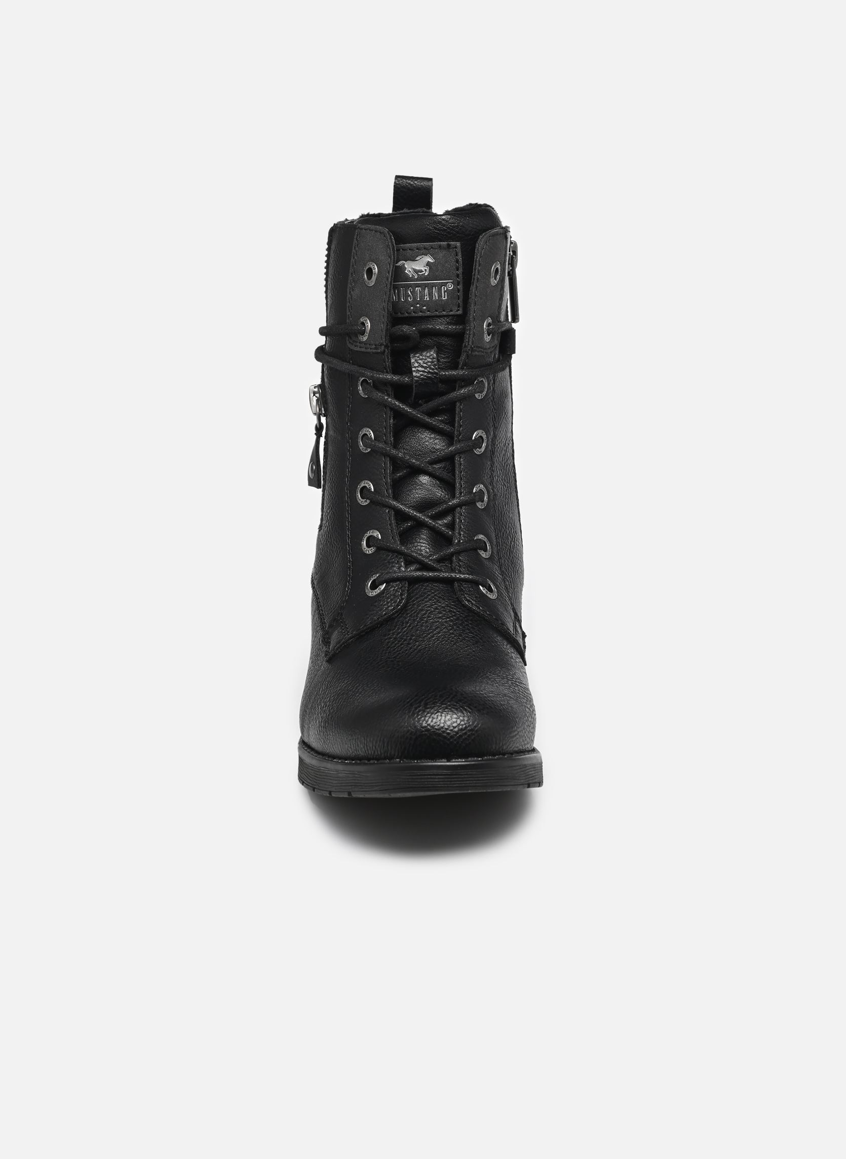 Bottines à lacets 15M0052001 femme noir Mustang shoes Bottines à lacets 15M0052001 femme noir BLACK