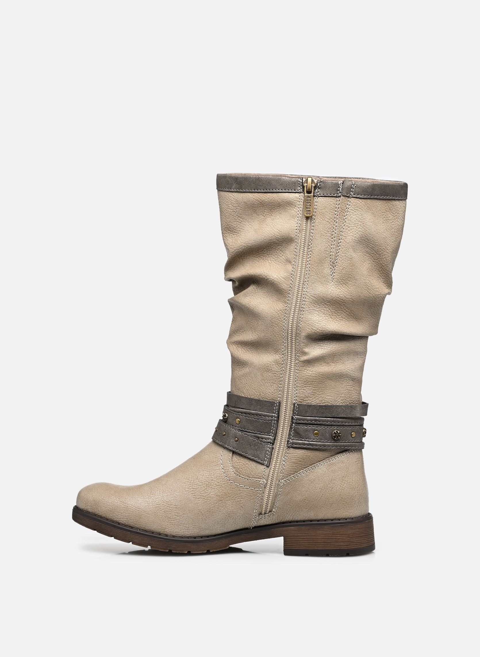 Bottes 15M0052004 femme gris Mustang shoes Bottes 15M0052004 femme gris Offwhite