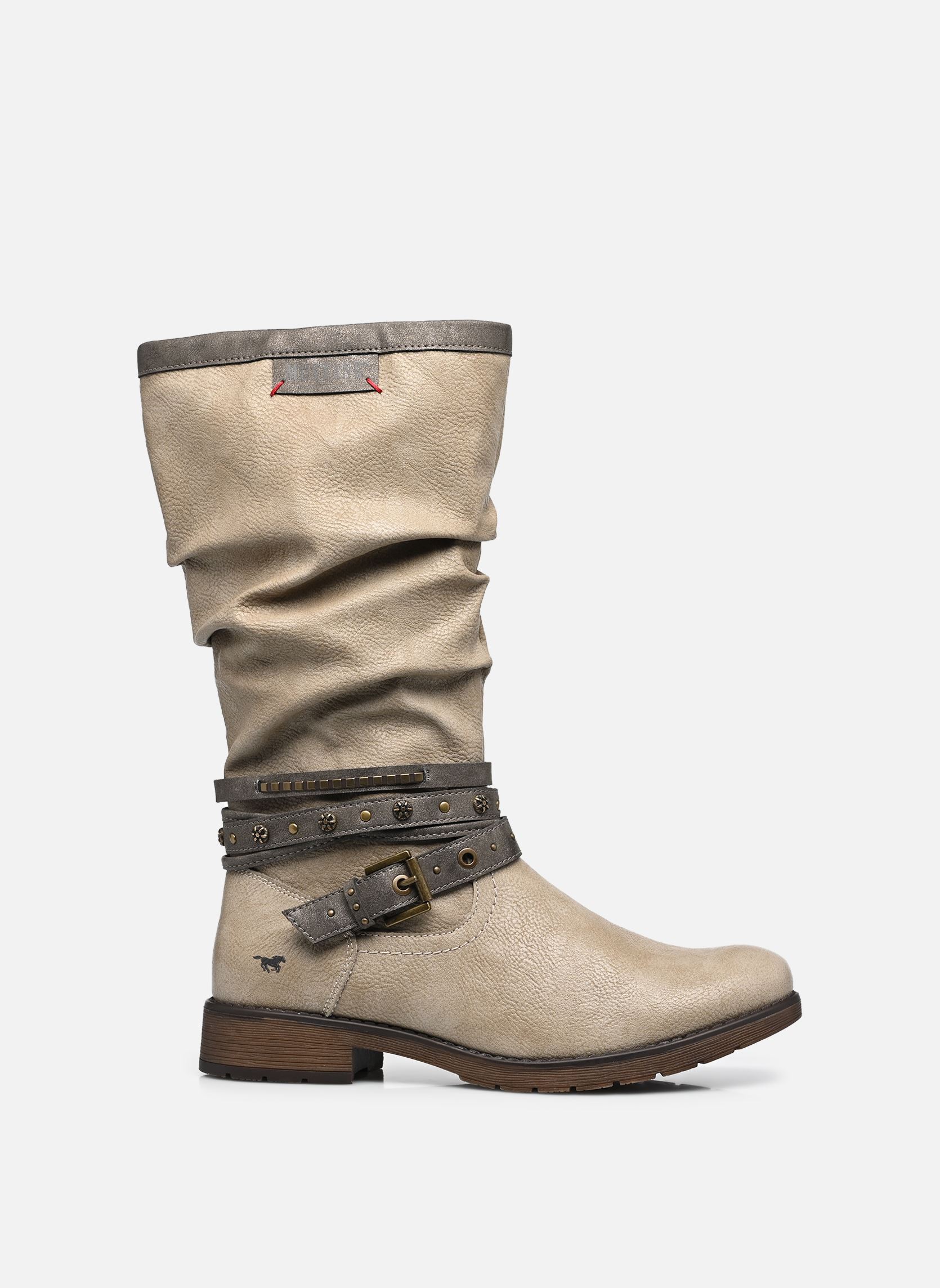 Bottes 15M0052004 femme gris Mustang shoes Bottes 15M0052004 femme gris Offwhite