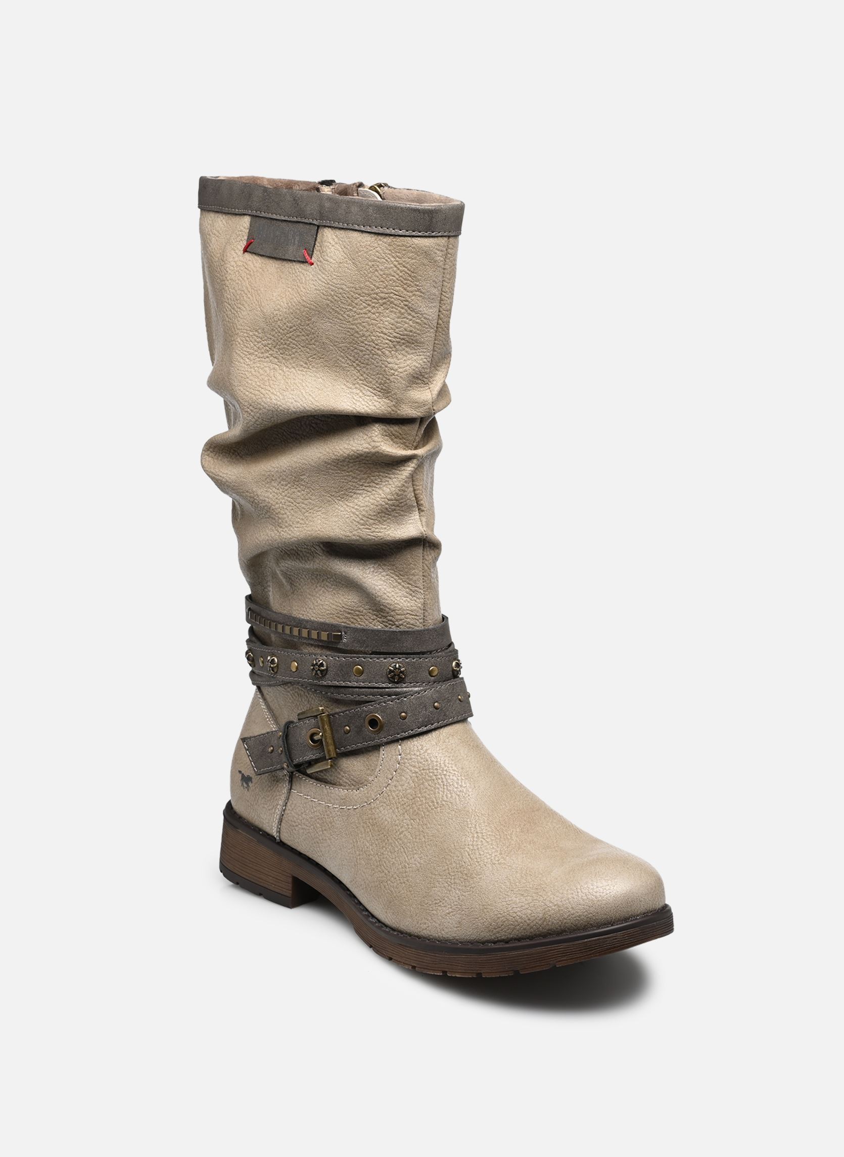 Bottes 15M0052004 femme gris Mustang shoes Bottes 15M0052004 femme gris Offwhite