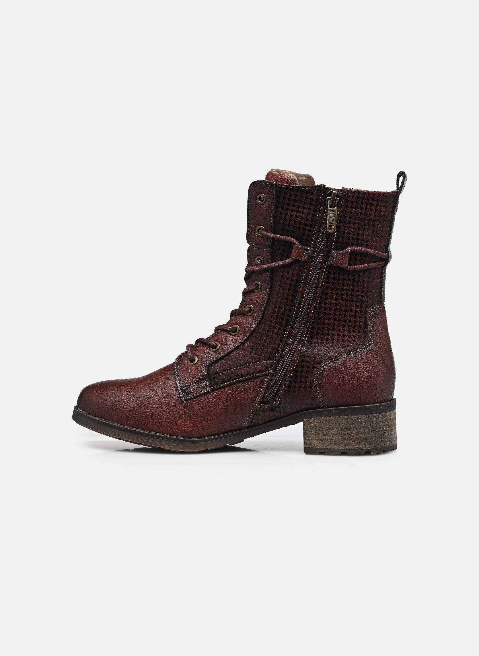 Geschnürte Stiefeletten 15M0062001 damen bordeaux Mustang shoes Geschnürte Stiefeletten 15M0062001 damen bordeaux Bordo