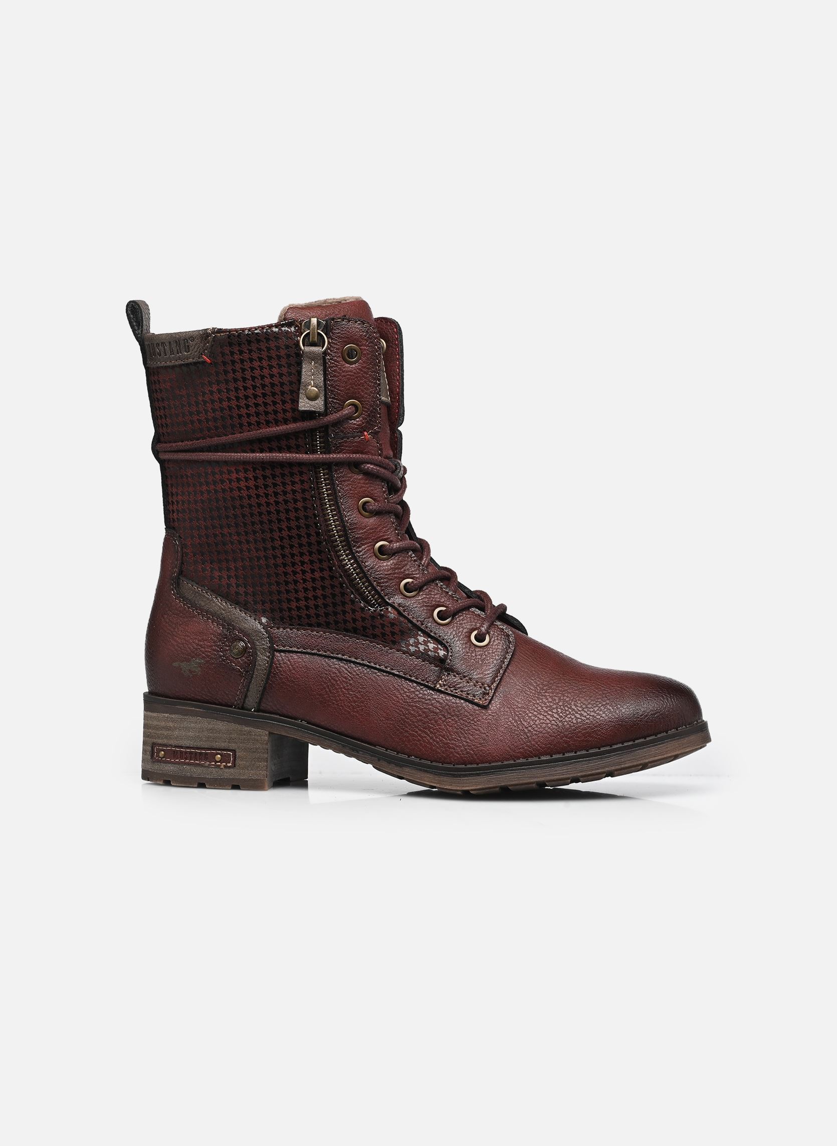Geschnürte Stiefeletten 15M0062001 damen bordeaux Mustang shoes Geschnürte Stiefeletten 15M0062001 damen bordeaux Bordo
