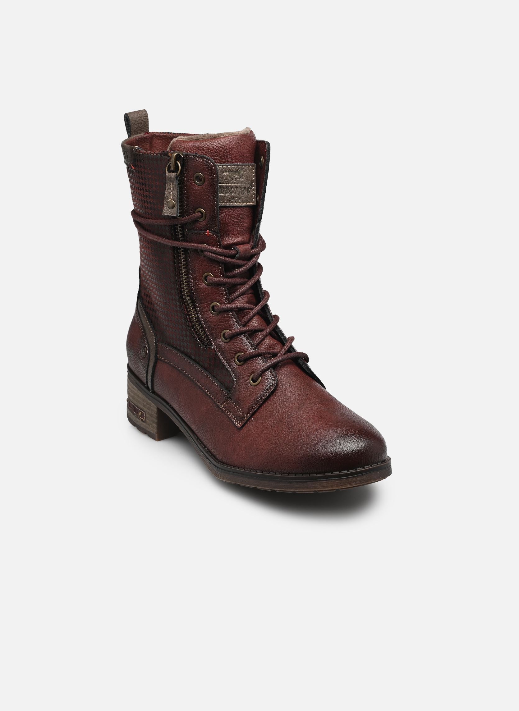 Bottines Femme Mustang – Cuir Noir – Talon 6,5 Cm – Pointure 41 – Très Bon état