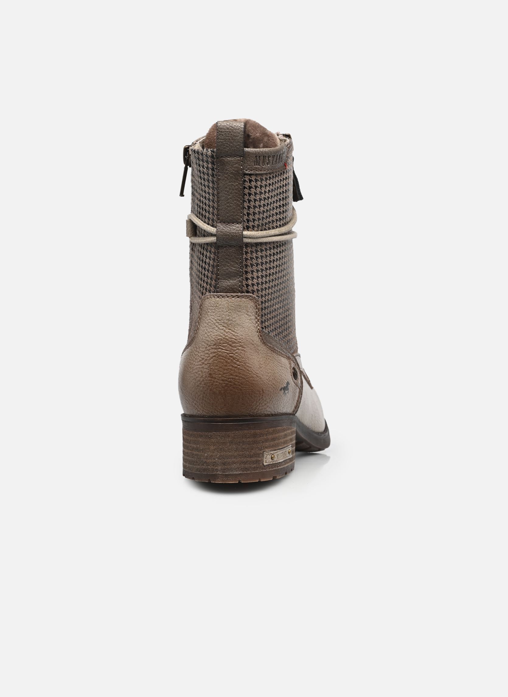 Bottines à lacets 15M0062001 femme blanc Mustang shoes Bottines à lacets 15M0062001 femme blanc Offwhite