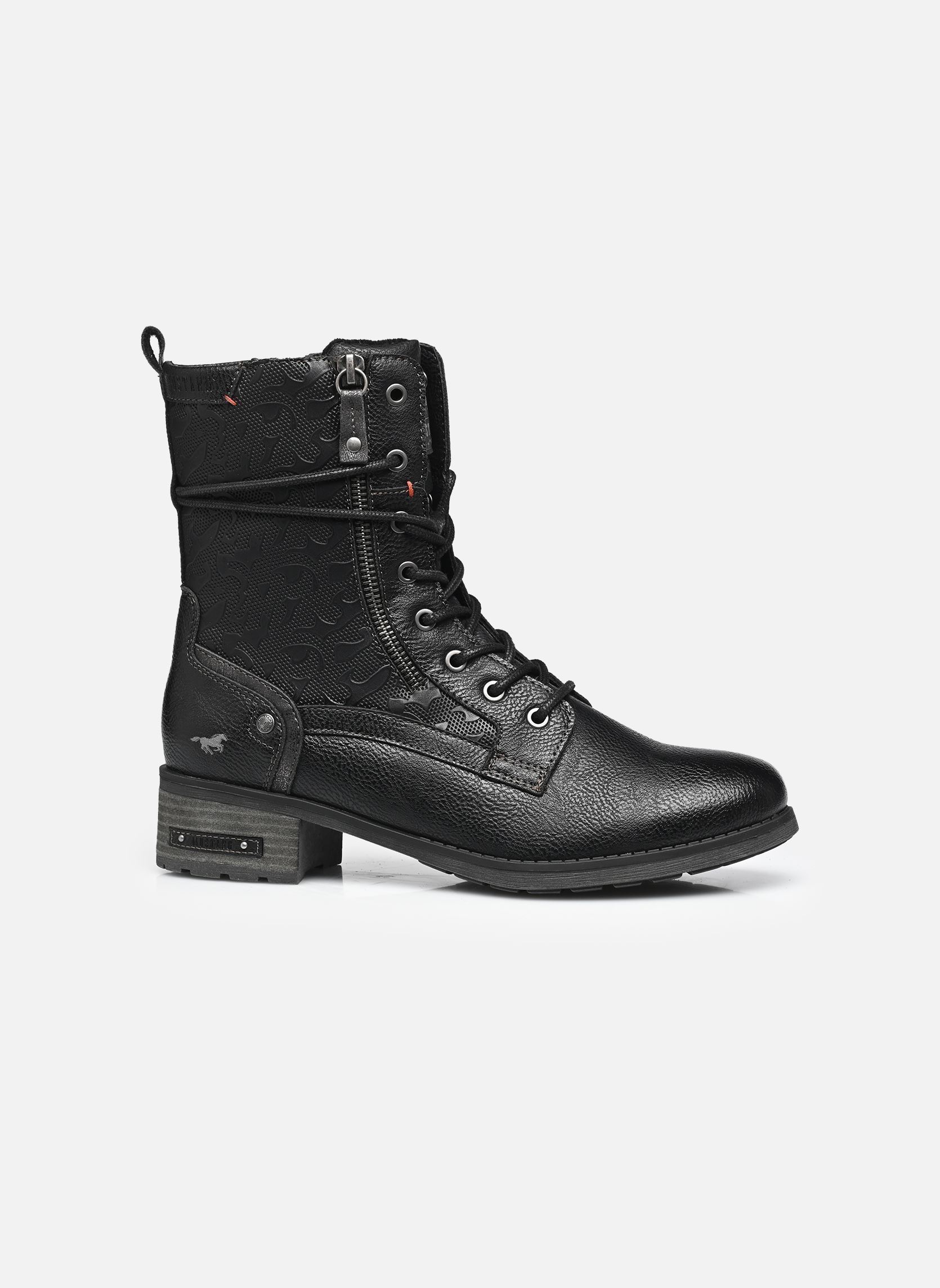Bottines à lacets 15M0062002 femme noir Mustang shoes Bottines à lacets 15M0062002 femme noir BLACK