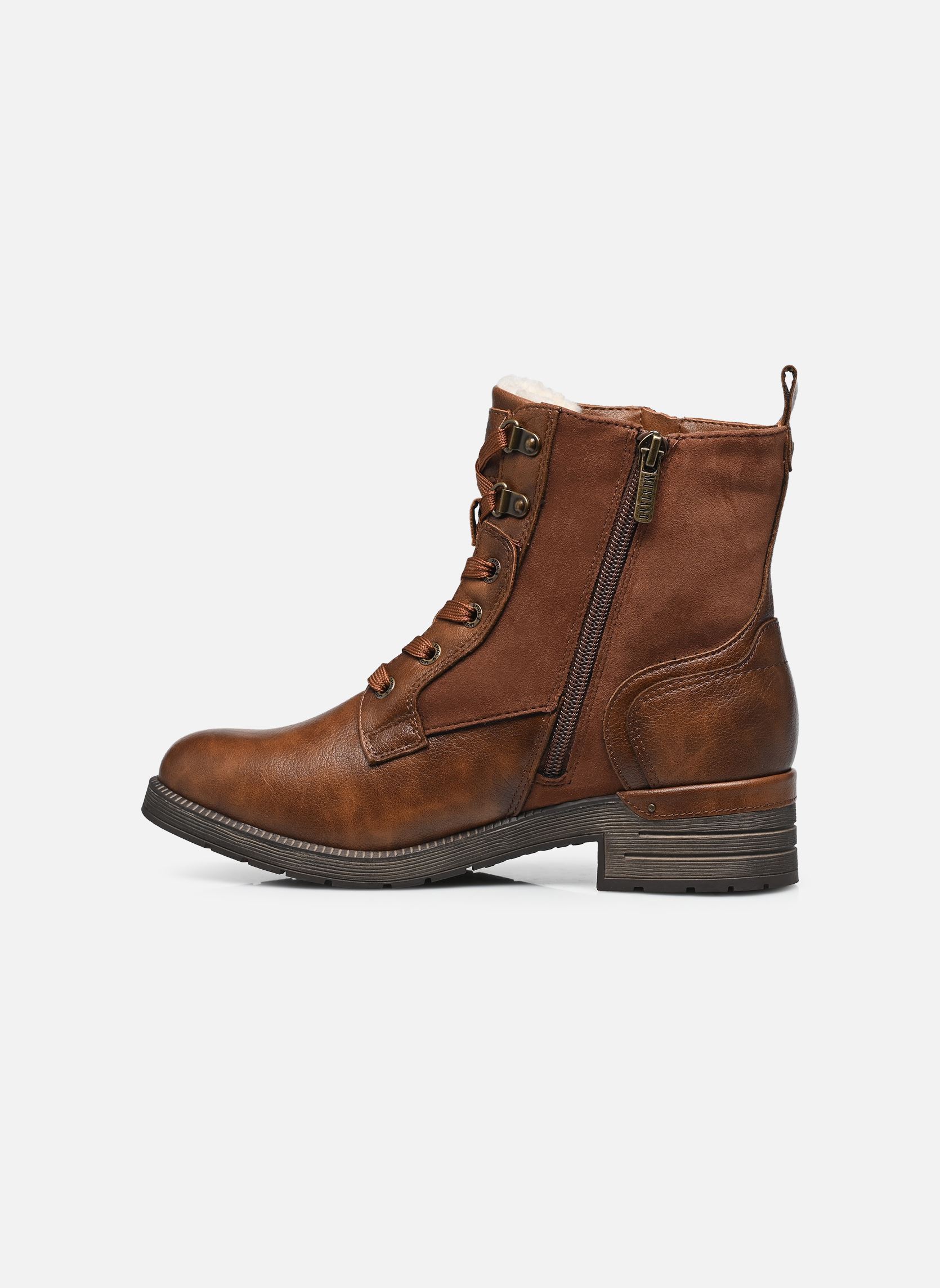 Bottines à lacets 15M0072003 femme marron Mustang shoes Bottines à lacets 15M0072003 femme marron BROWN