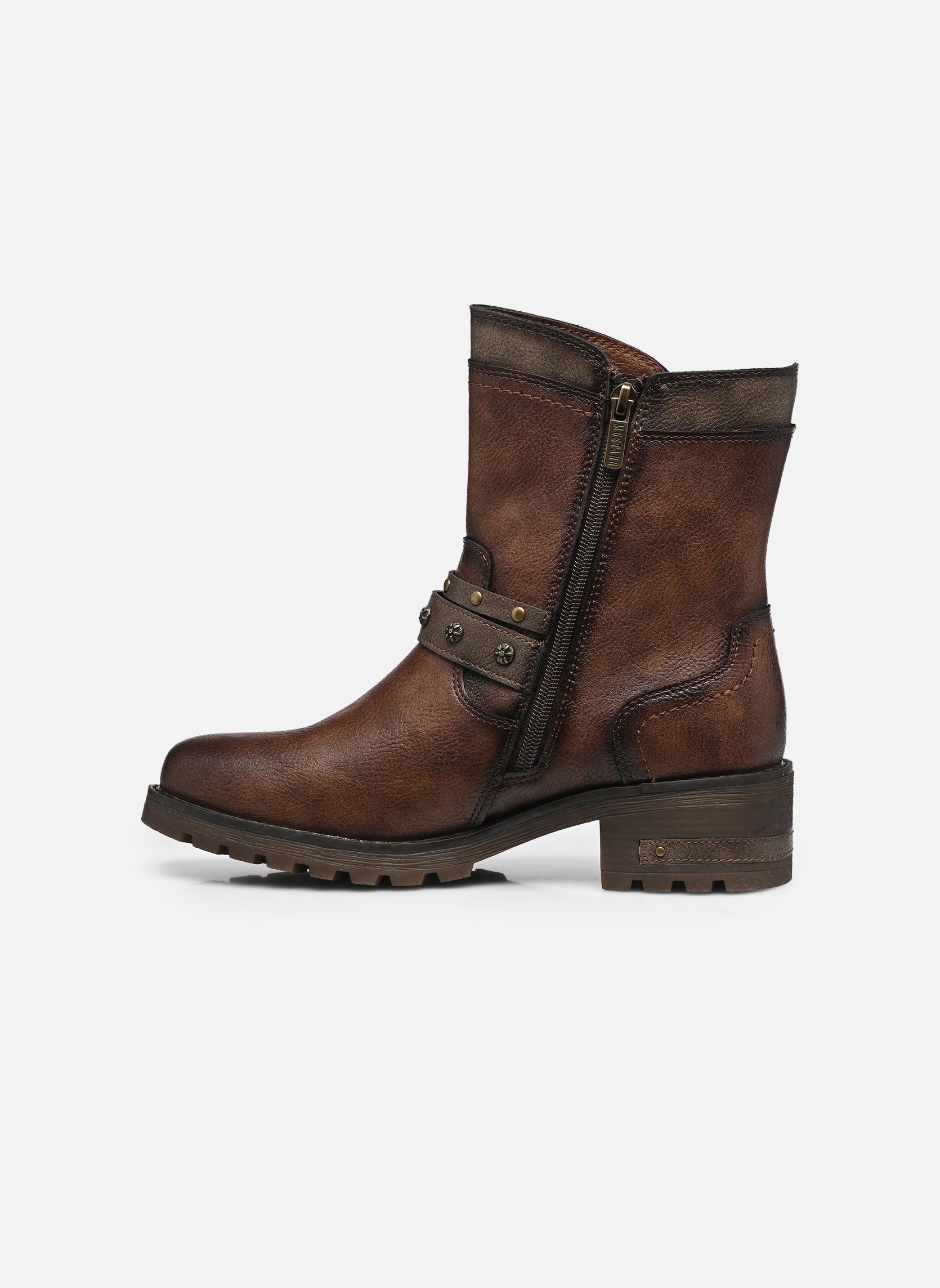 Bottines et boots 15M0082002 femme marron Mustang shoes Bottines et boots 15M0082002 femme marron BROWN