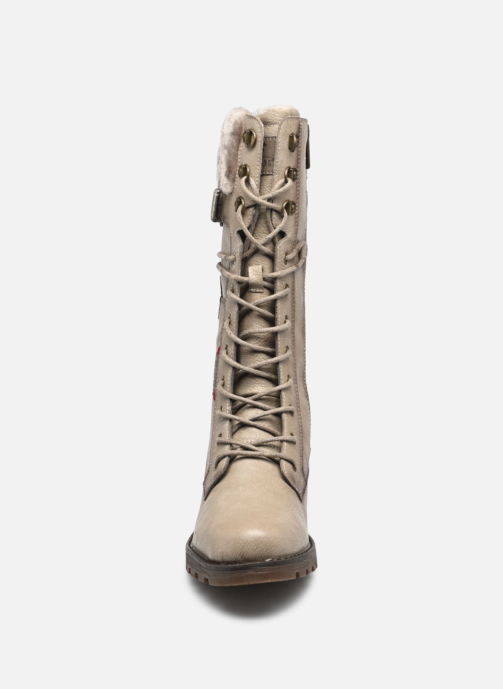Laarzen 15M0082003 dames wit Mustang shoes Laarzen 15M0082003 dames wit OFFWHITE