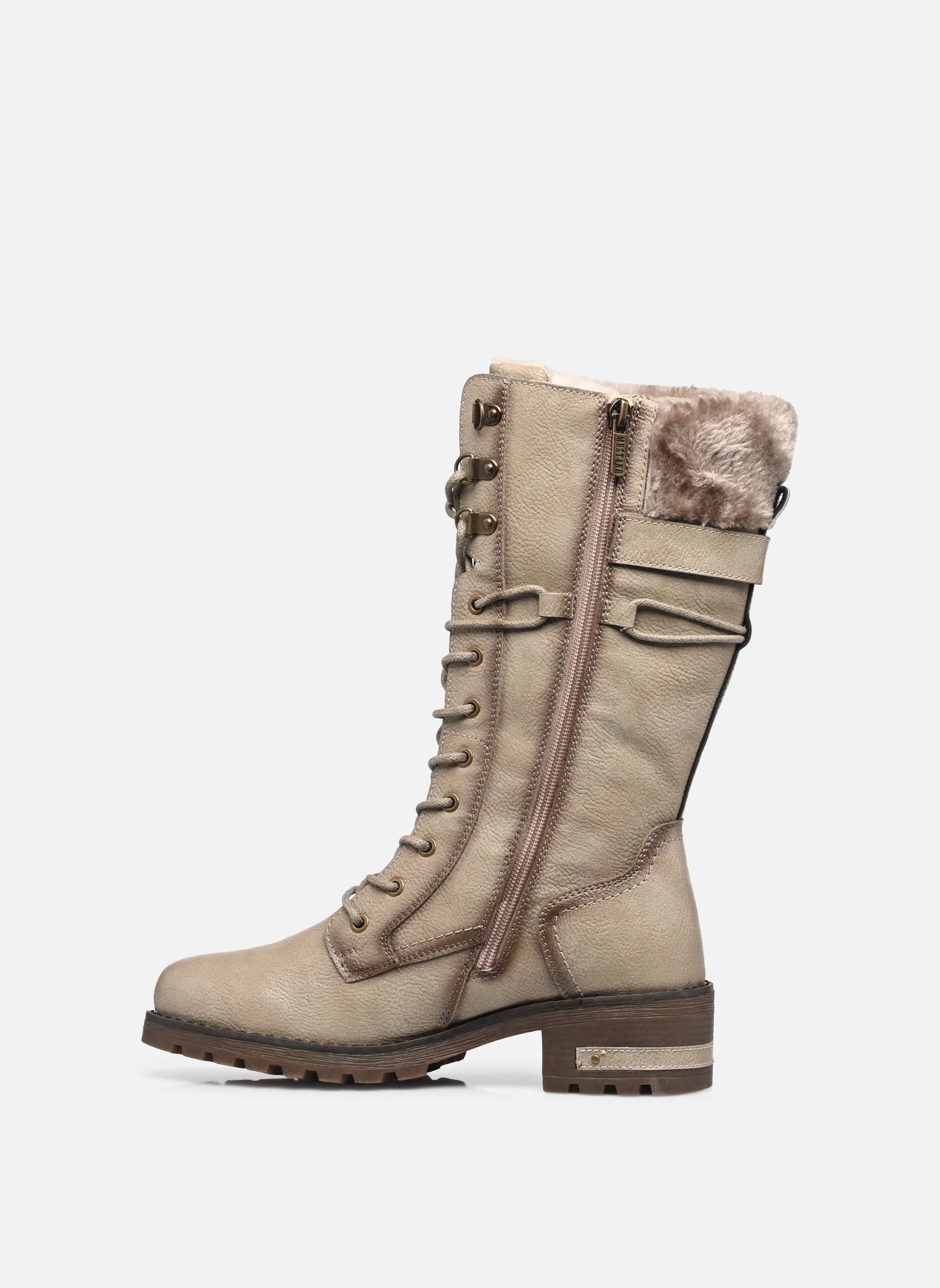 Laarzen 15M0082003 dames wit Mustang shoes Laarzen 15M0082003 dames wit OFFWHITE