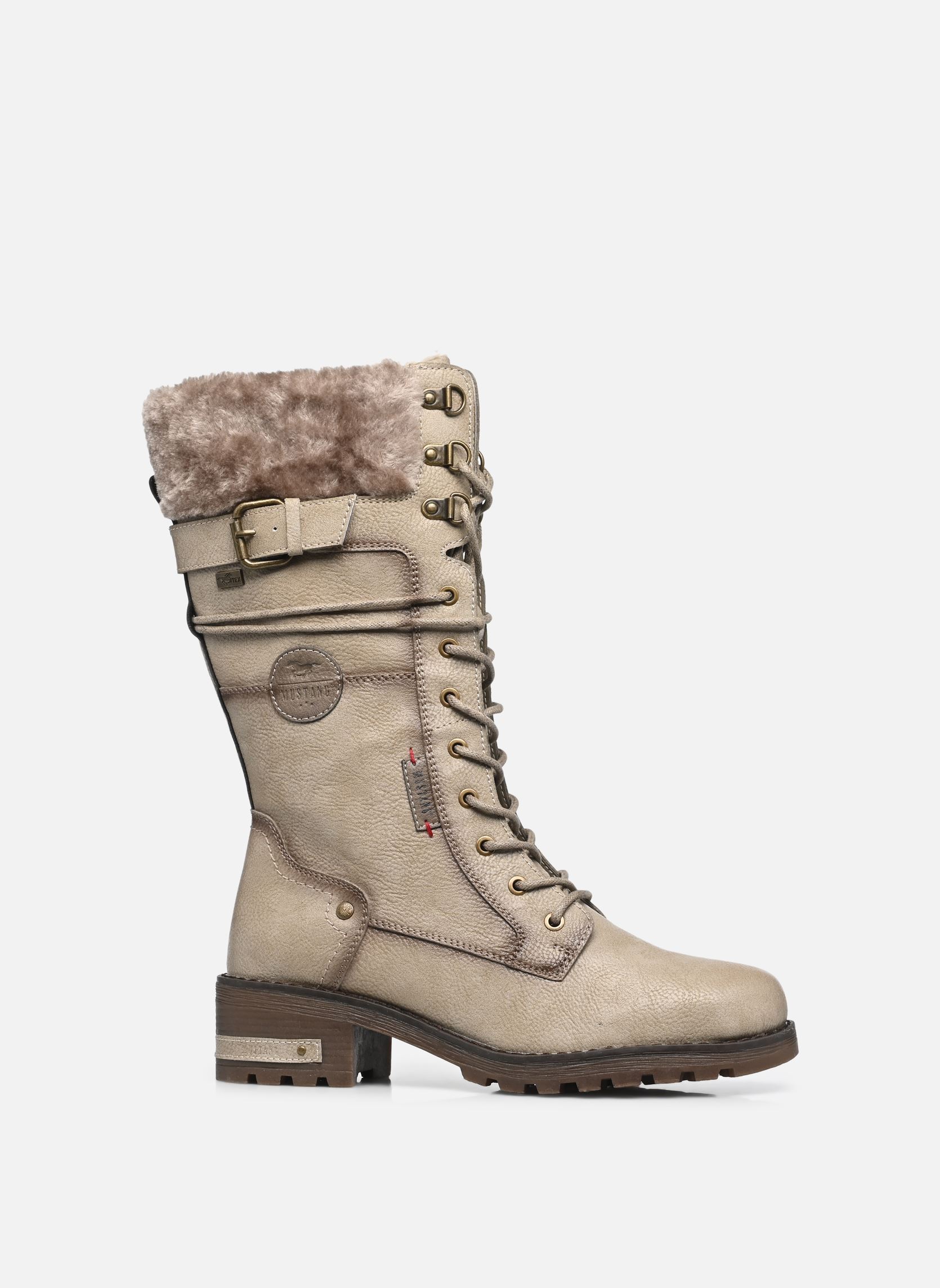 Laarzen 15M0082003 dames wit Mustang shoes Laarzen 15M0082003 dames wit OFFWHITE