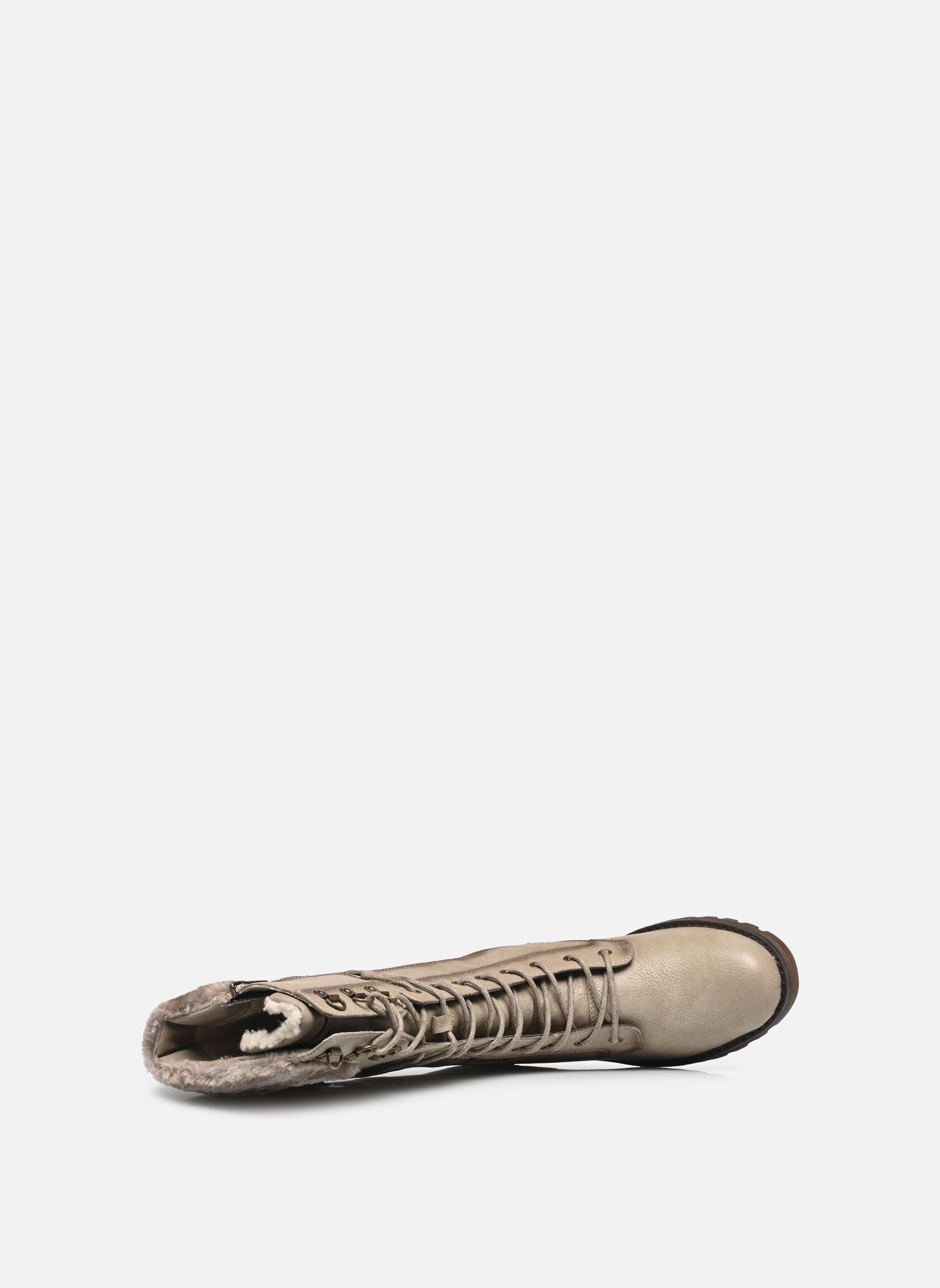 Laarzen 15M0082003 dames wit Mustang shoes Laarzen 15M0082003 dames wit OFFWHITE