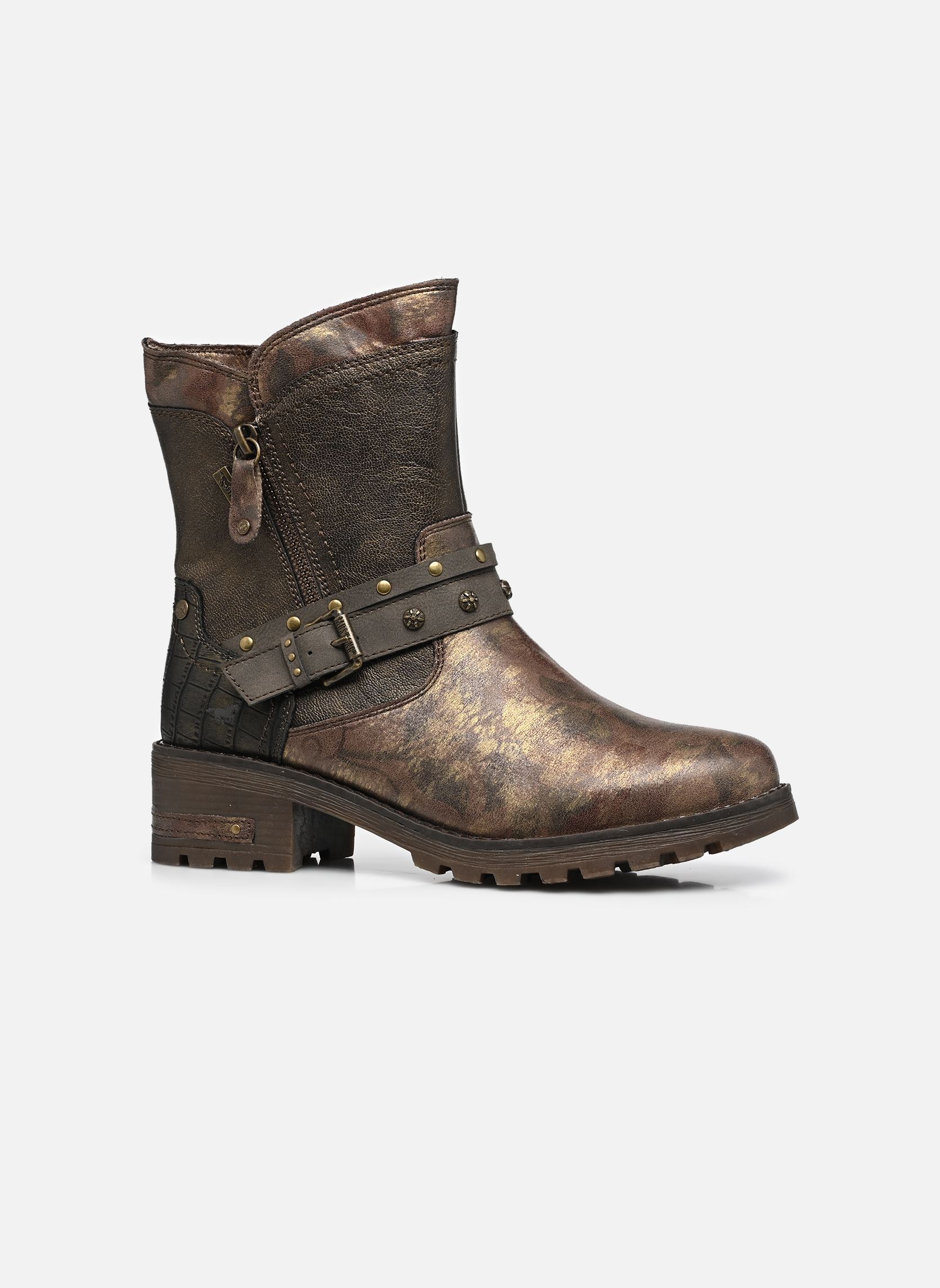 Bottines et boots 15M0082004 femme or et bronze Mustang shoes Bottines et boots 15M0082004 femme or et bronze Lava
