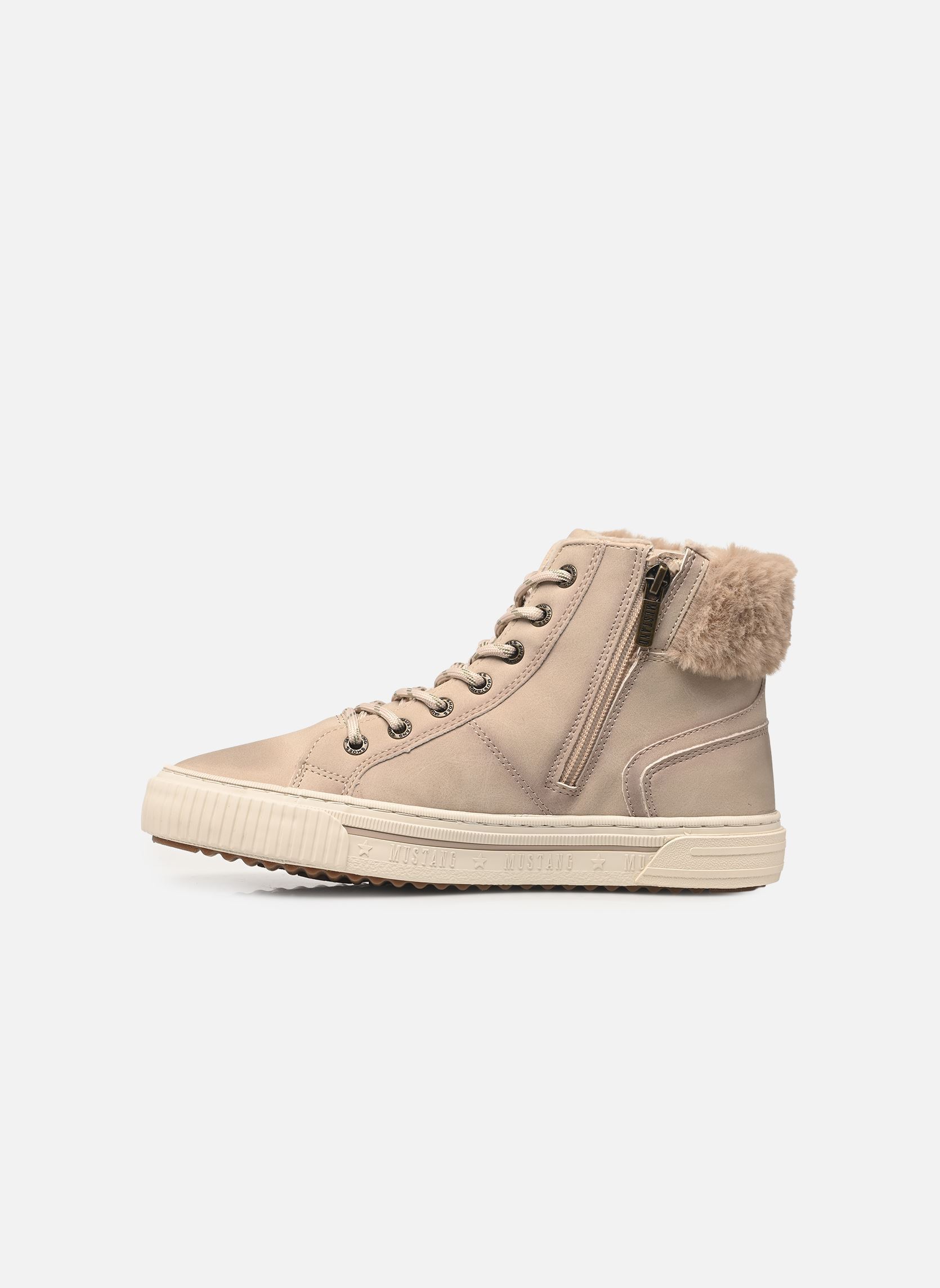 Hoge sneakers 15M0112003 dames beige Mustang shoes Hoge sneakers 15M0112003 dames beige CREAM
