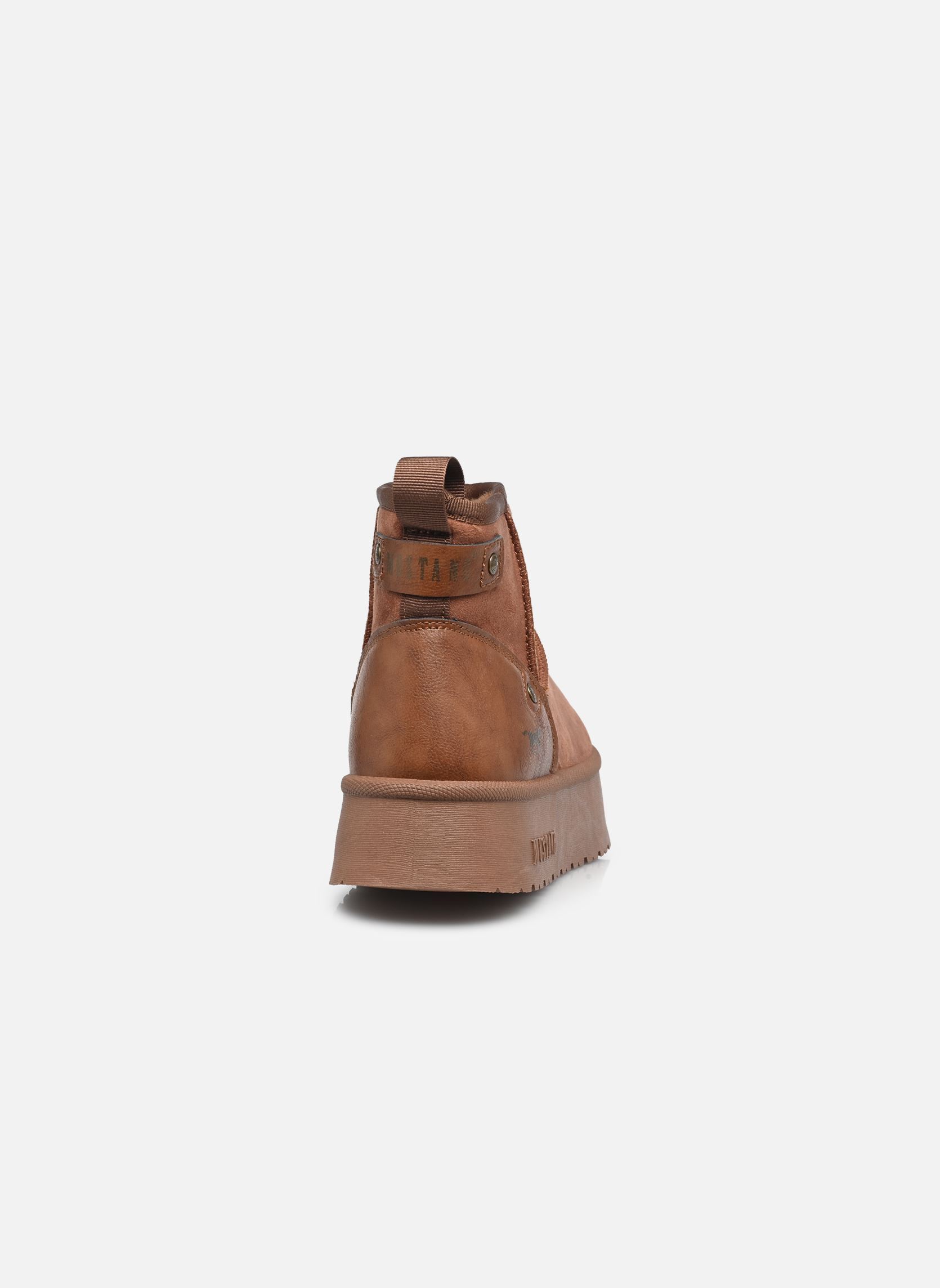 Gefütterte Stiefeletten 15M0202001 damen braun Mustang shoes Gefütterte Stiefeletten 15M0202001 damen braun BROWN