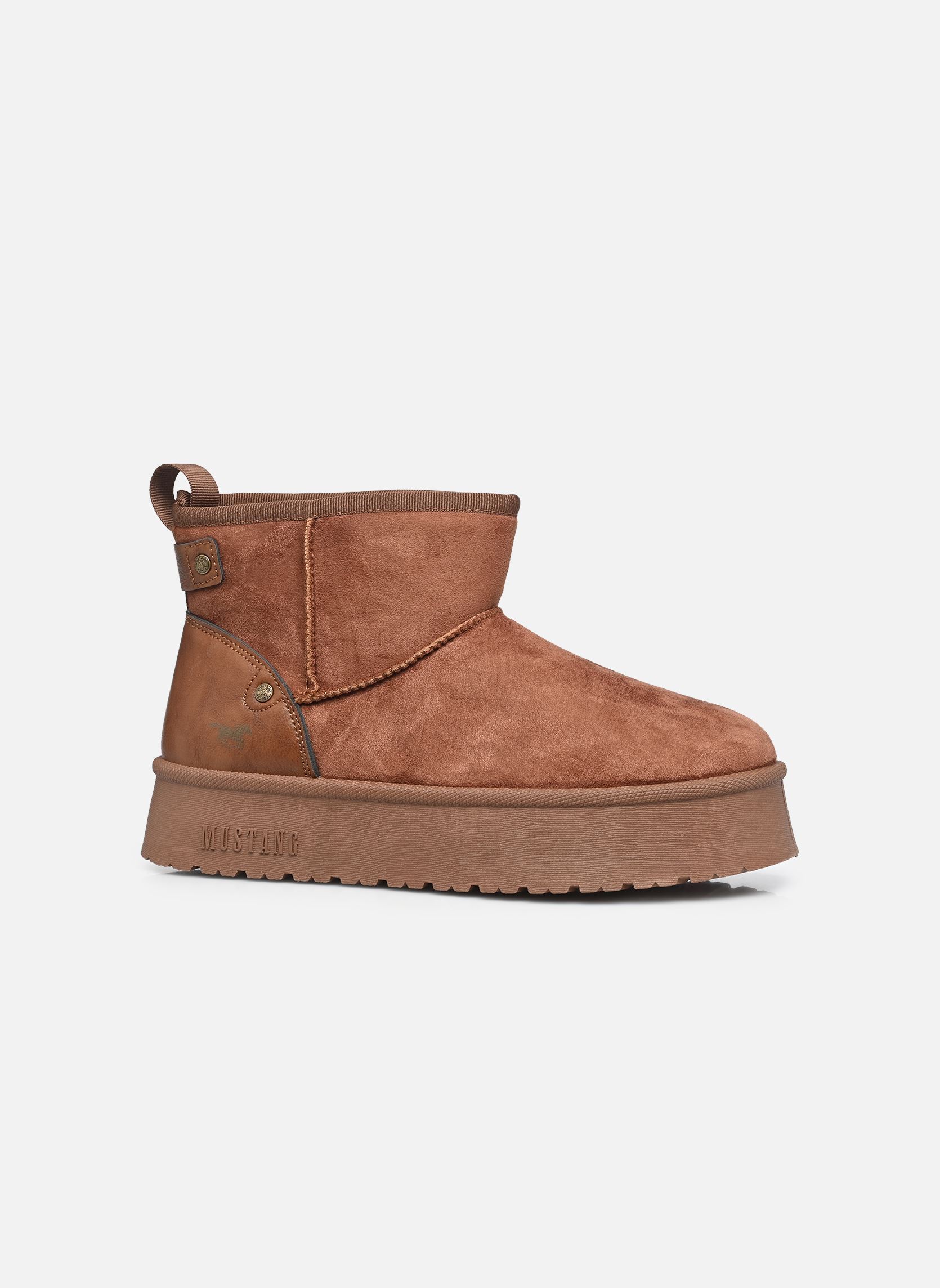 Gefütterte Stiefeletten 15M0202001 damen braun Mustang shoes Gefütterte Stiefeletten 15M0202001 damen braun BROWN