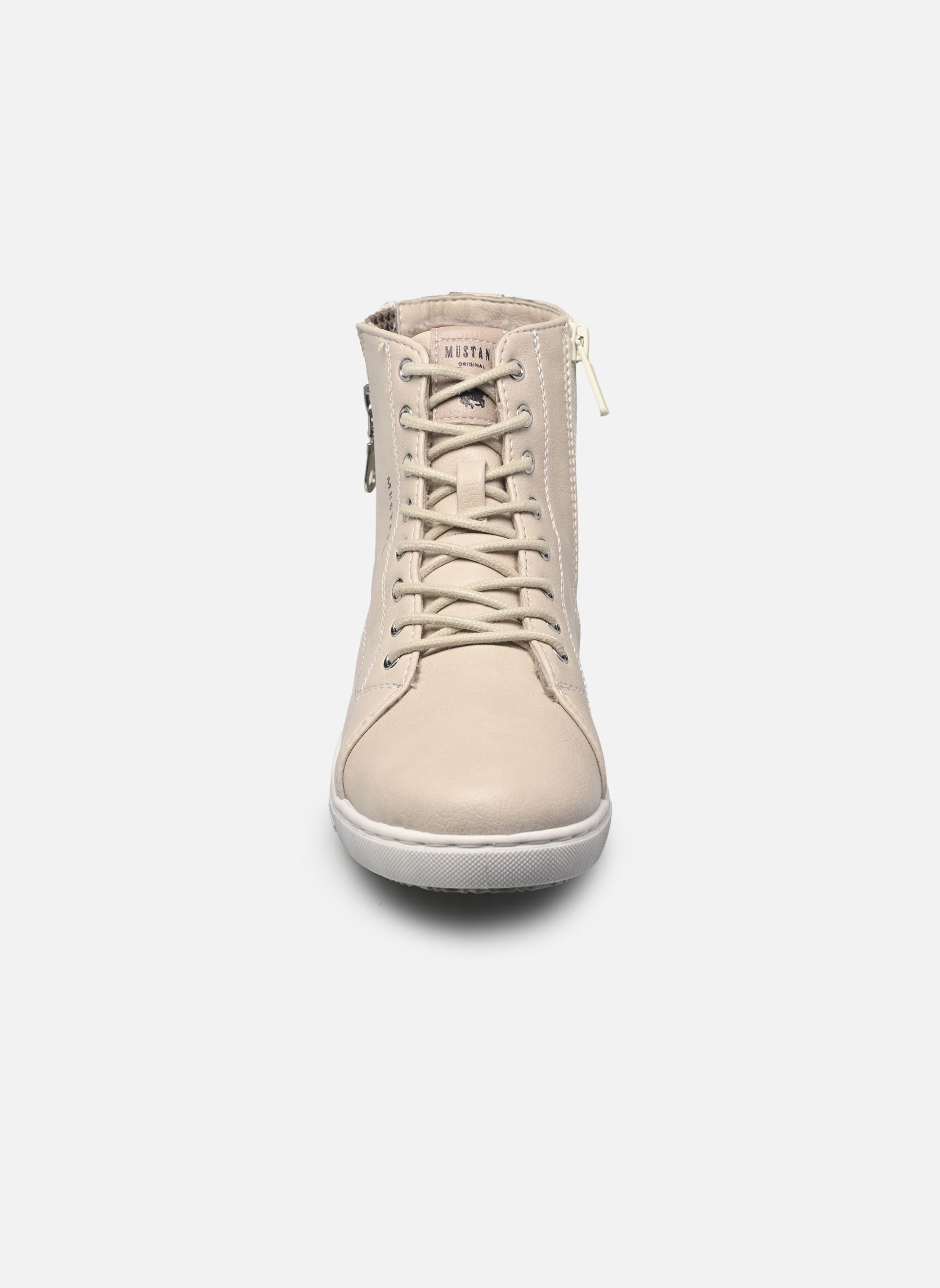 Baskets montantes 15M0342001 femme blanc Mustang shoes Baskets montantes 15M0342001 femme blanc Ivory